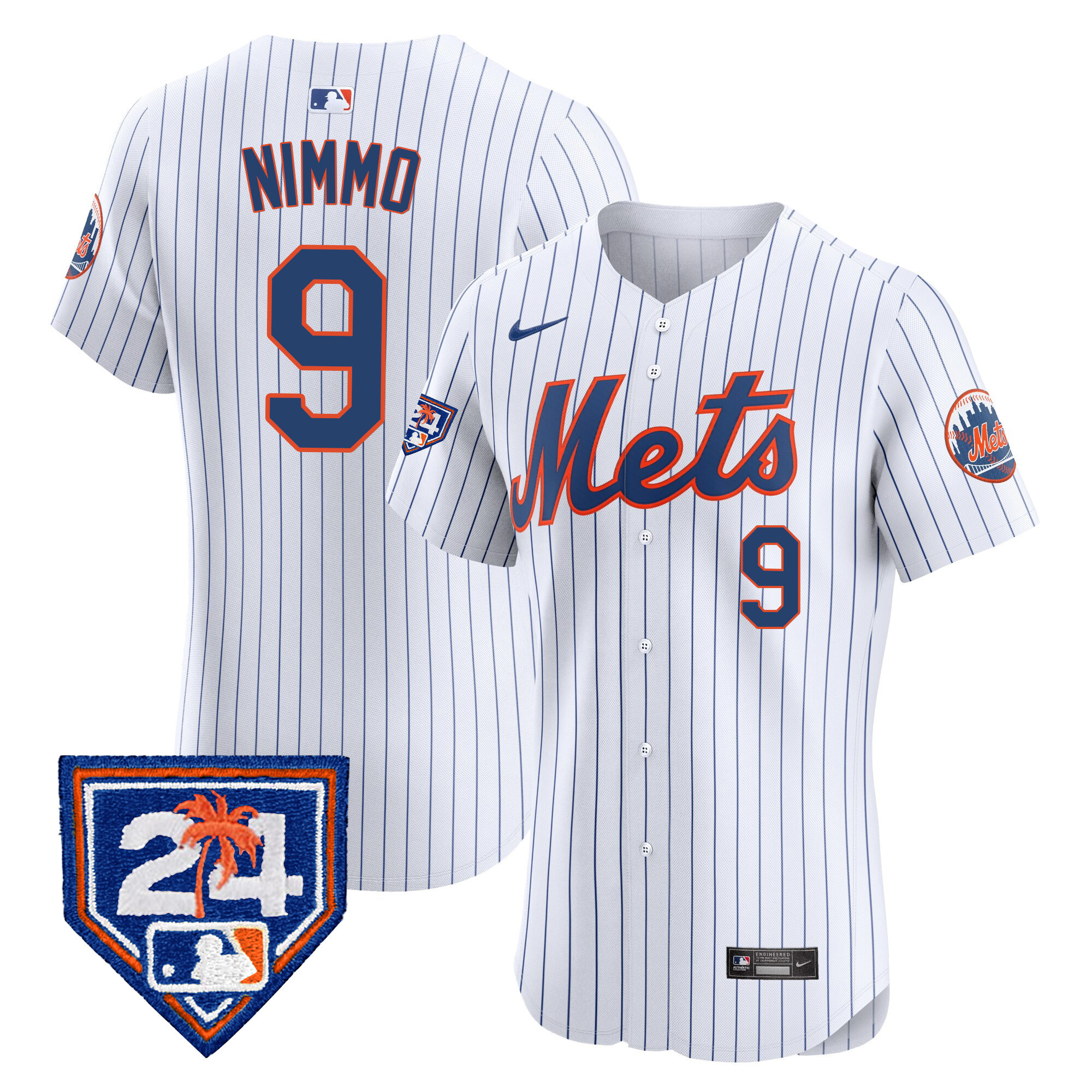 Men's New York Mets 2024 Spring Training Vapor Premier Elite Jersey V2 - All Stitched