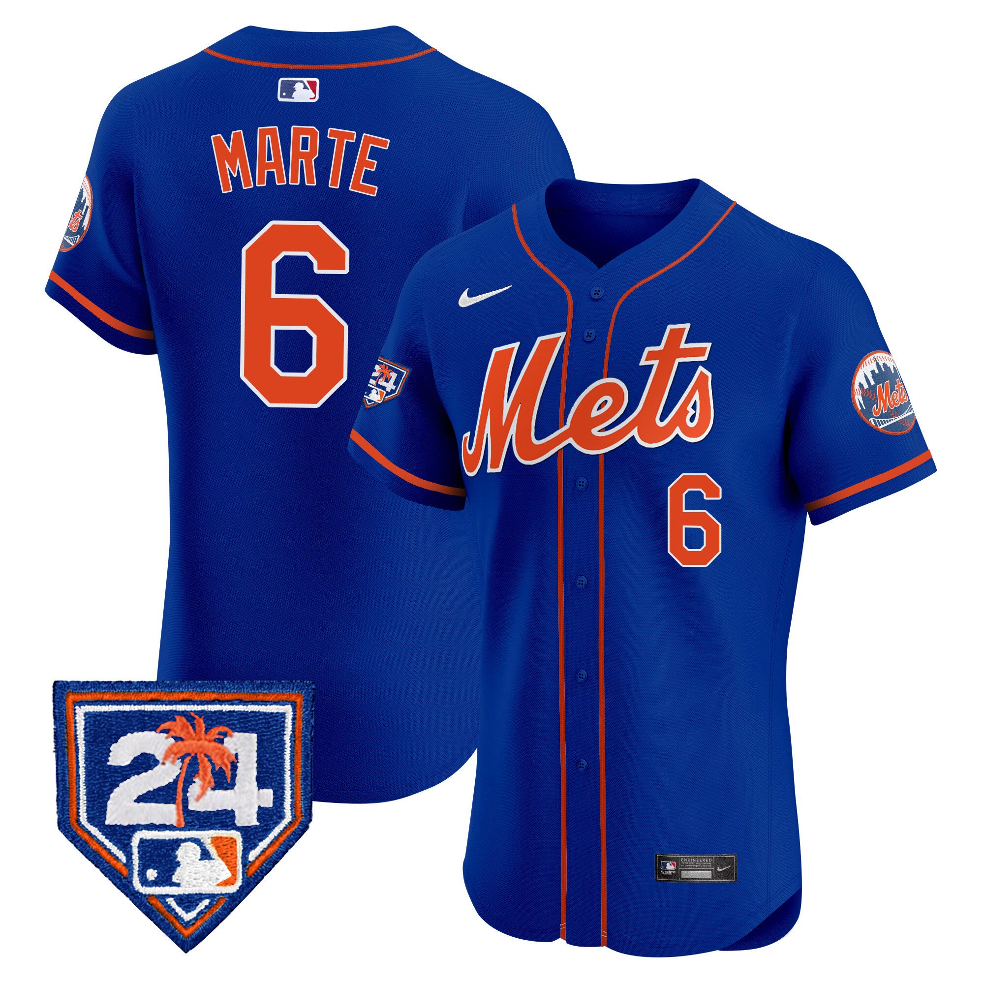 Men's New York Mets 2024 Spring Training Vapor Premier Elite Jersey V2 - All Stitched