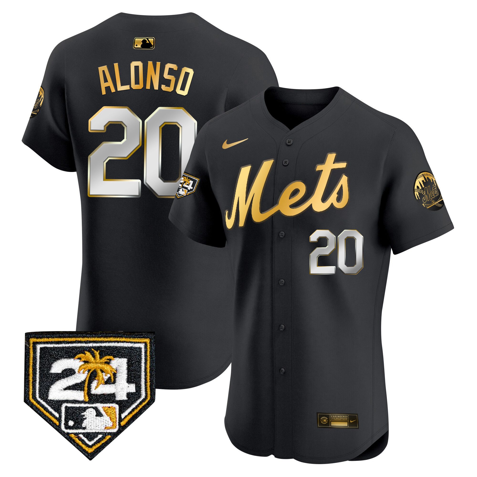 Men's New York Mets 2024 Spring Training Vapor Premier Elite Jersey V2 - All Stitched