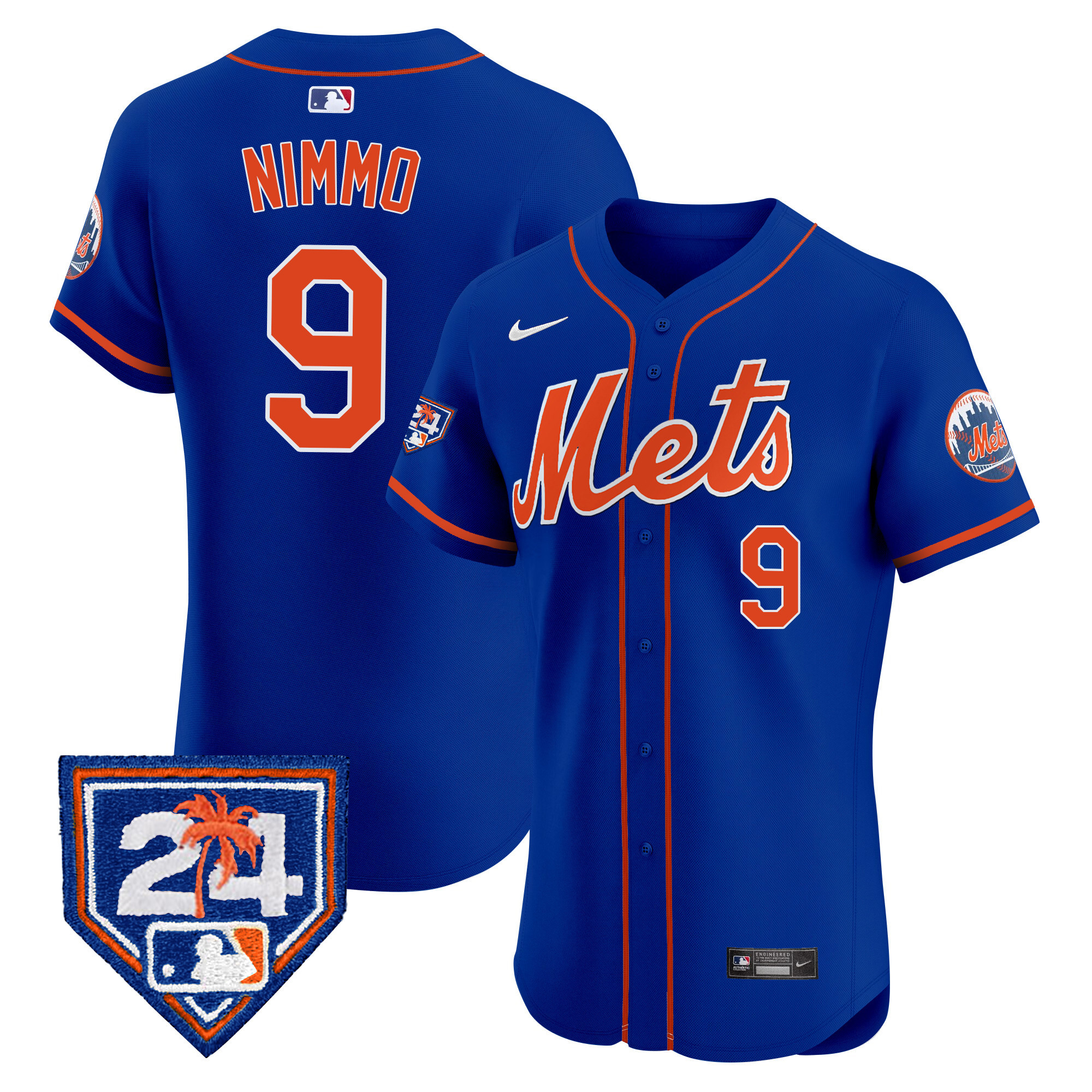 Men's New York Mets 2024 Spring Training Vapor Premier Elite Jersey V2 - All Stitched