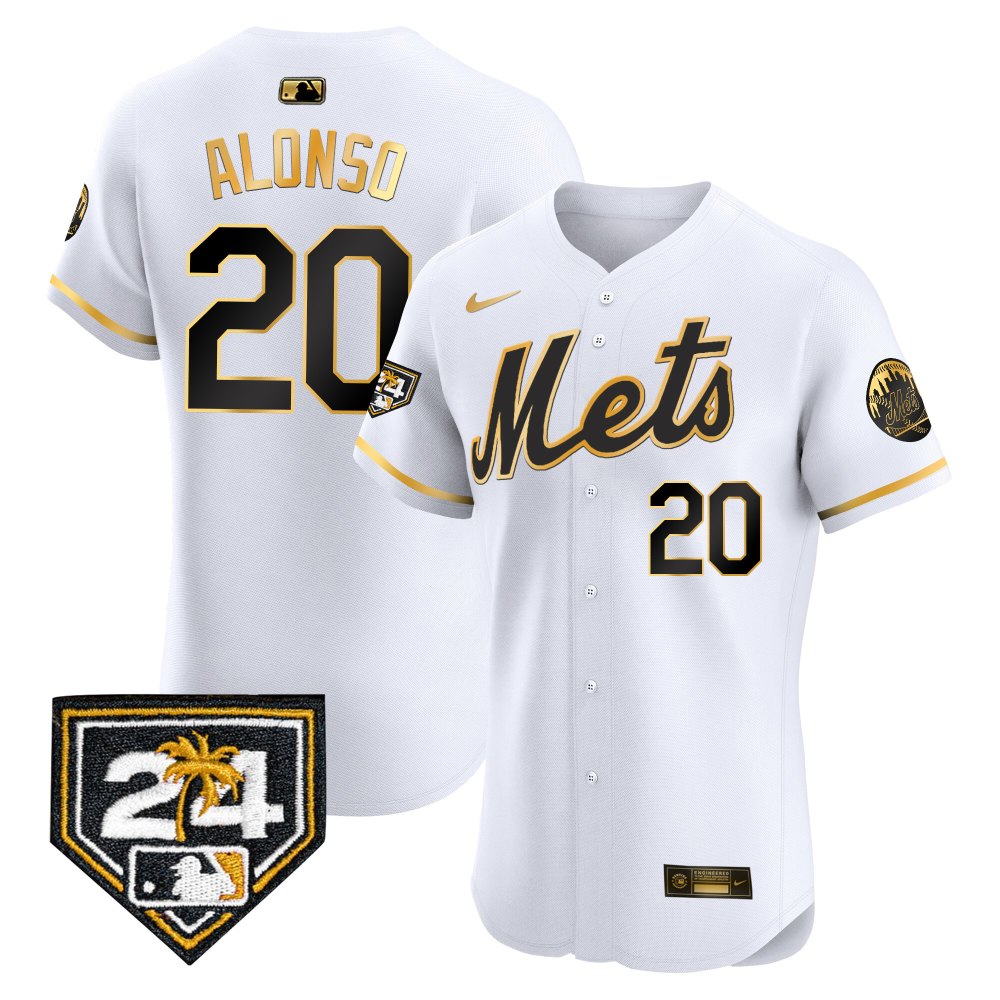 Men's New York Mets 2024 Spring Training Vapor Premier Elite Jersey V2 - All Stitched