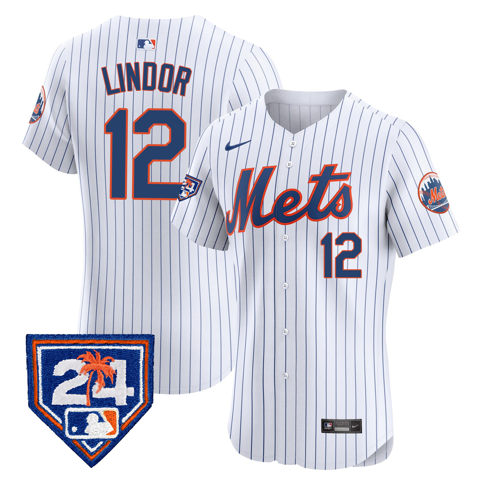 Men's New York Mets 2024 Spring Training Vapor Premier Elite Jersey V2 - All Stitched