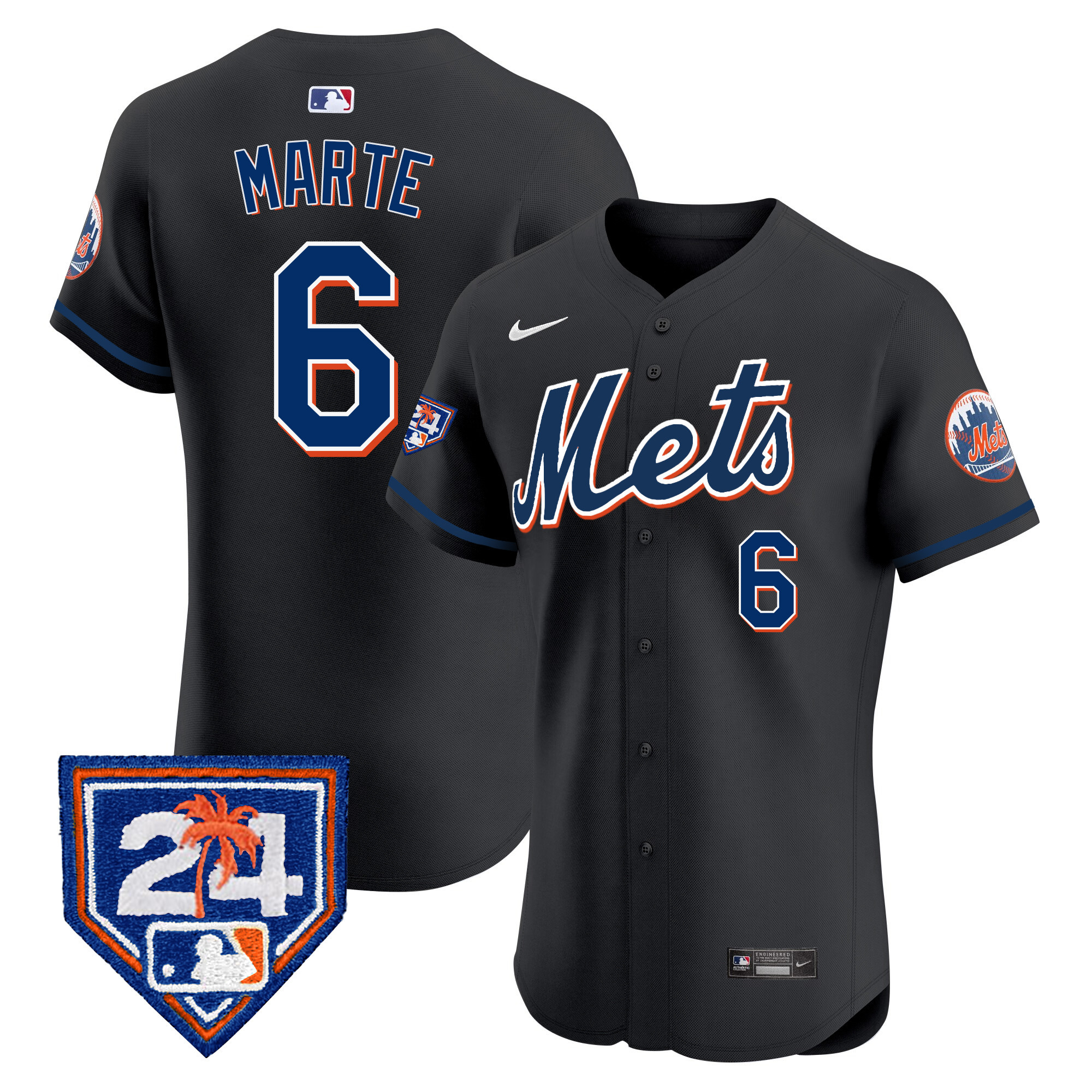 Men's New York Mets 2024 Spring Training Vapor Premier Elite Jersey V2 - All Stitched
