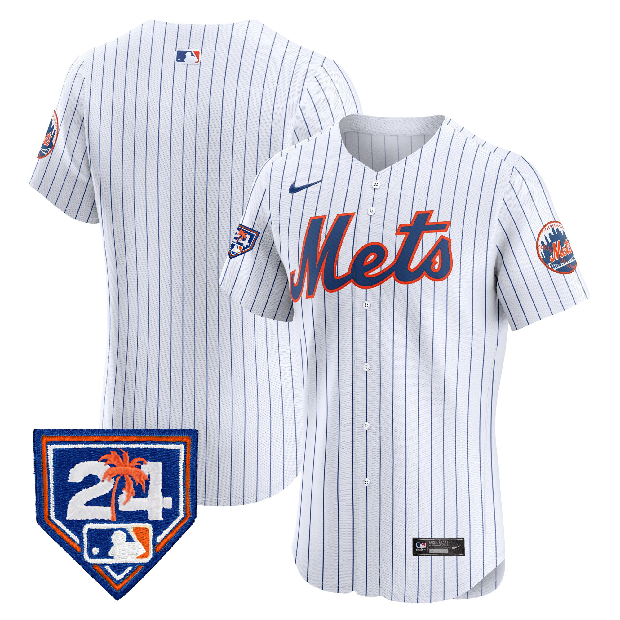 Men's New York Mets 2024 Spring Training Vapor Premier Elite Jersey V2 - All Stitched