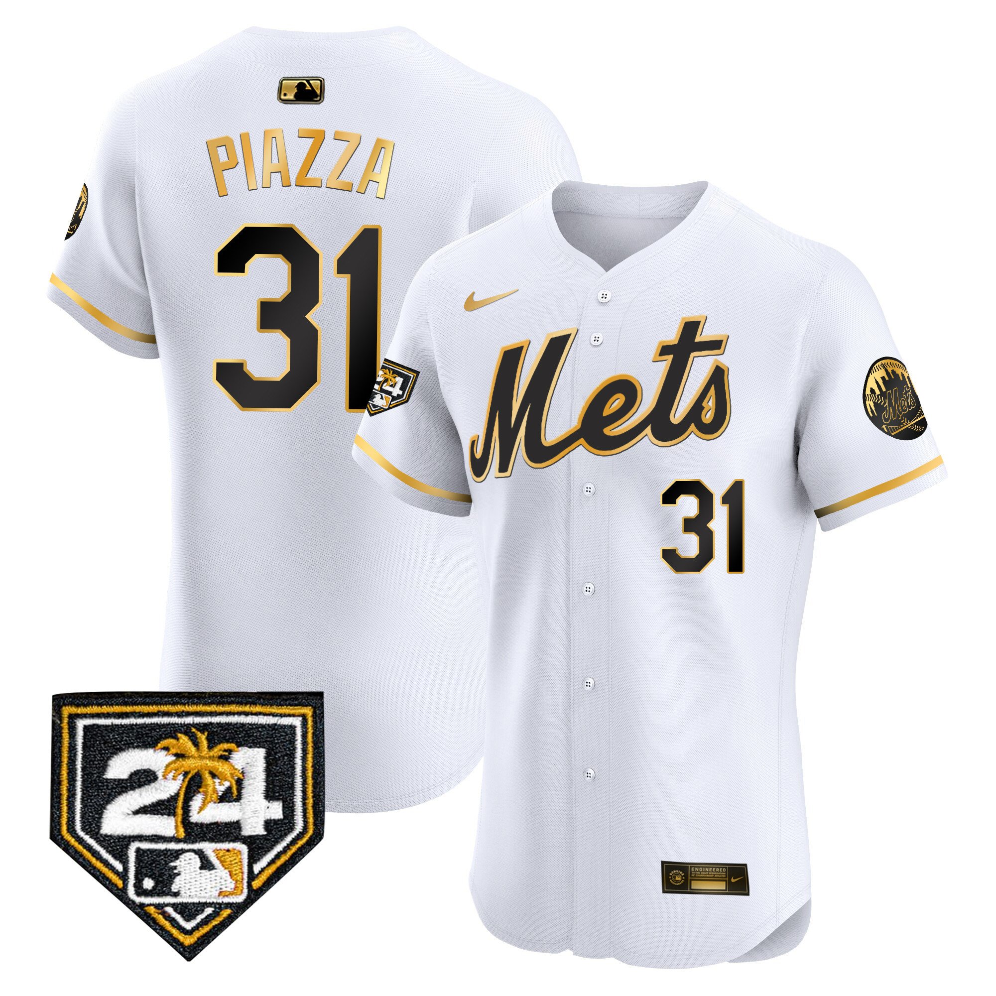 Men's New York Mets 2024 Spring Training Vapor Premier Elite Jersey V2 - All Stitched