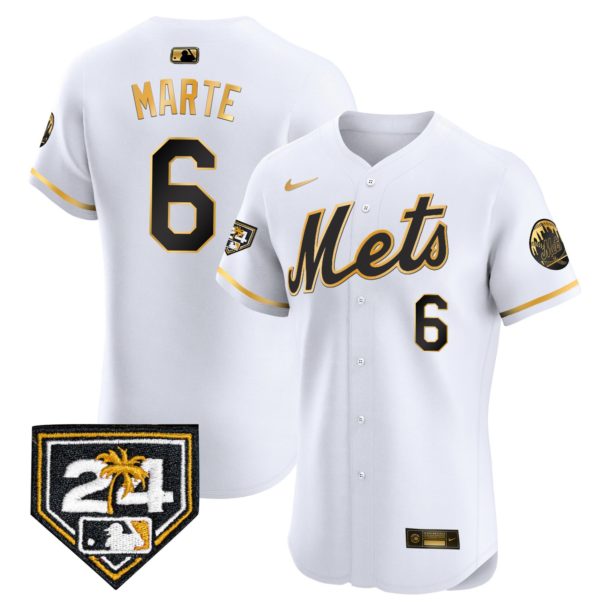 Men's New York Mets 2024 Spring Training Vapor Premier Elite Jersey V2 - All Stitched
