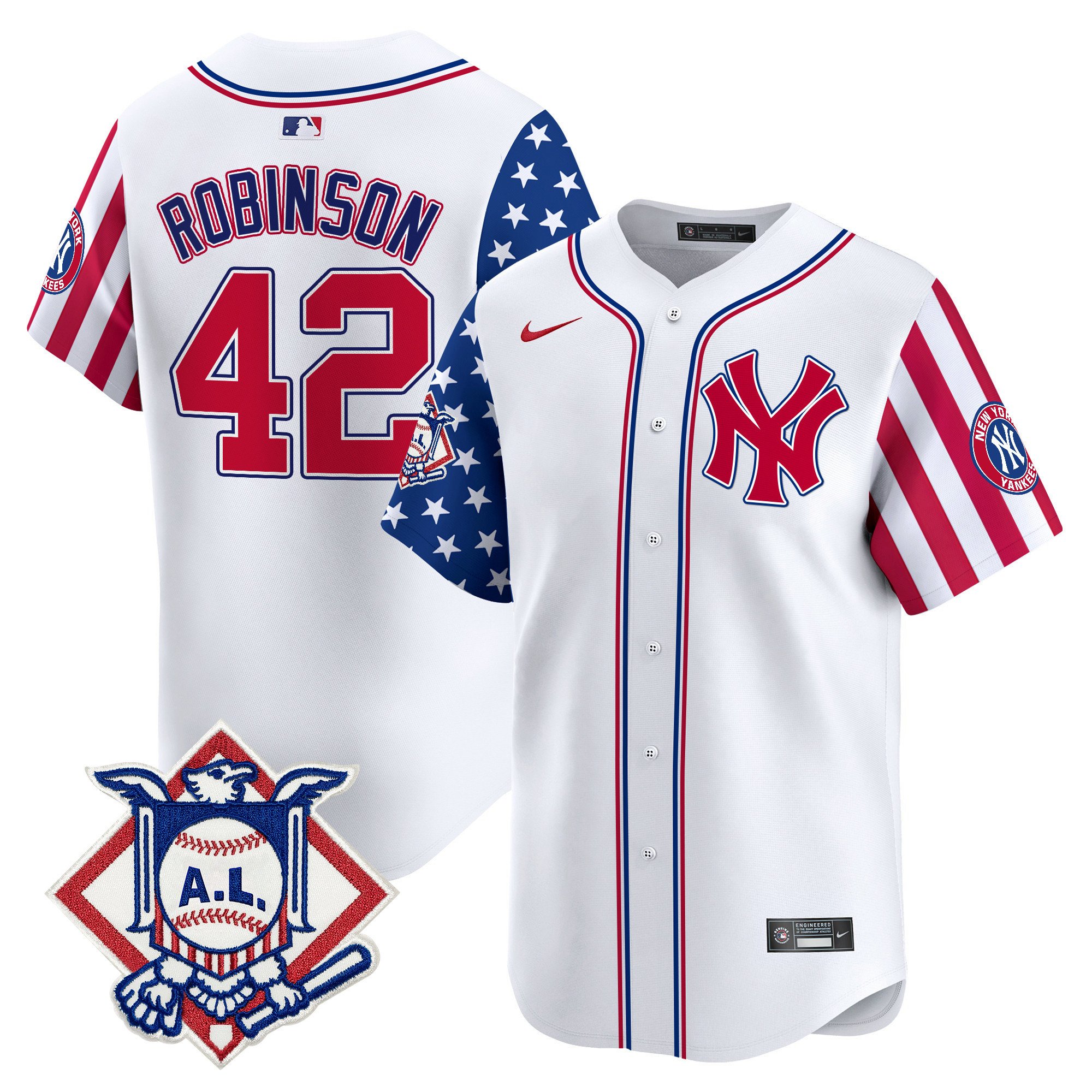 Men's New York Yankees 2024 Fourth of July Vapor Premier Limited Jersey - All Stitched