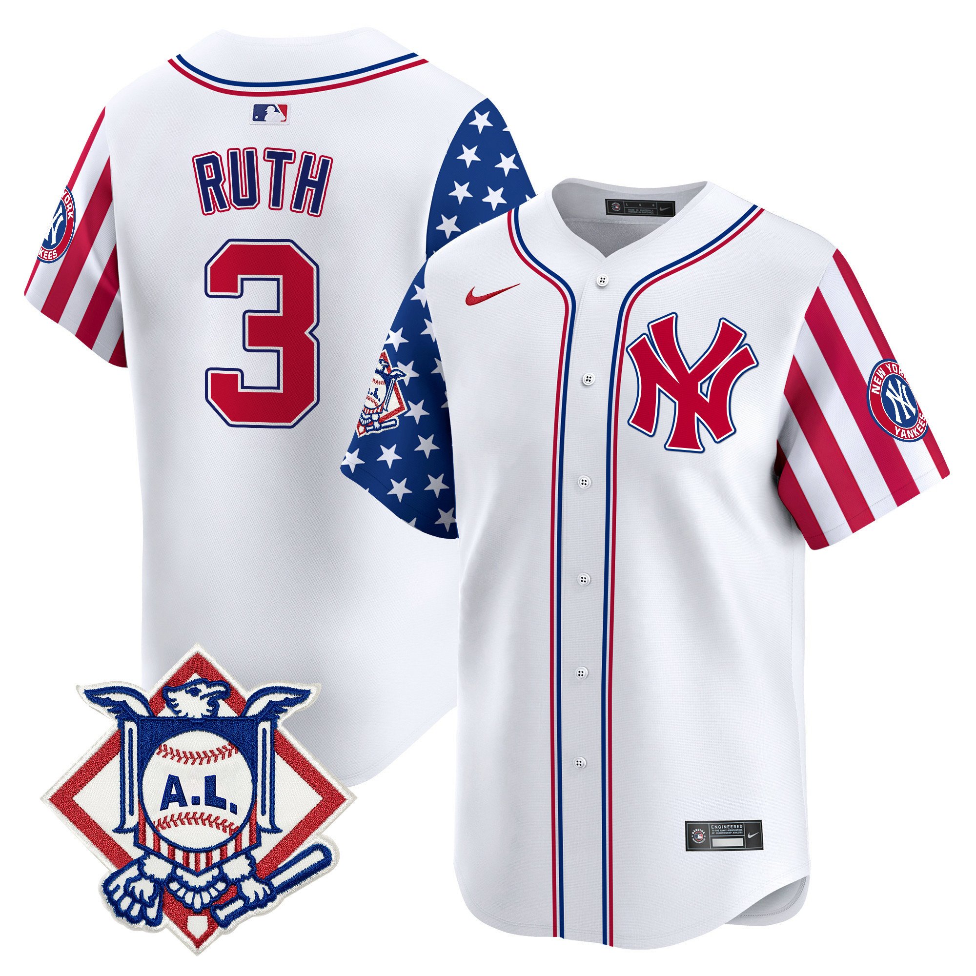 Men's New York Yankees 2024 Fourth of July Vapor Premier Limited Jersey - All Stitched