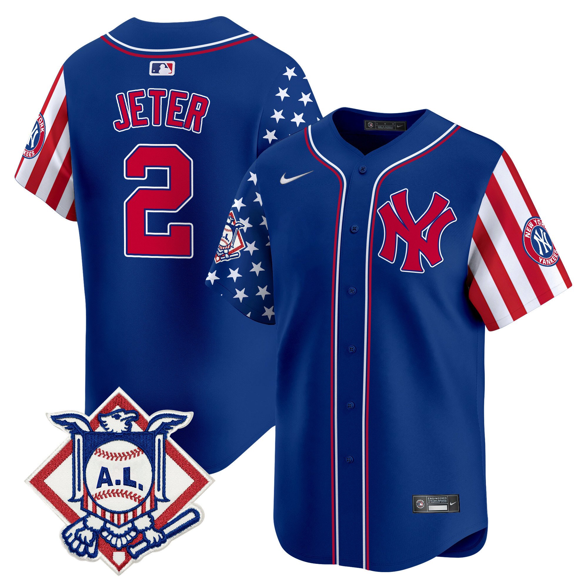 Men's New York Yankees 2024 Fourth of July Vapor Premier Limited Jersey - All Stitched