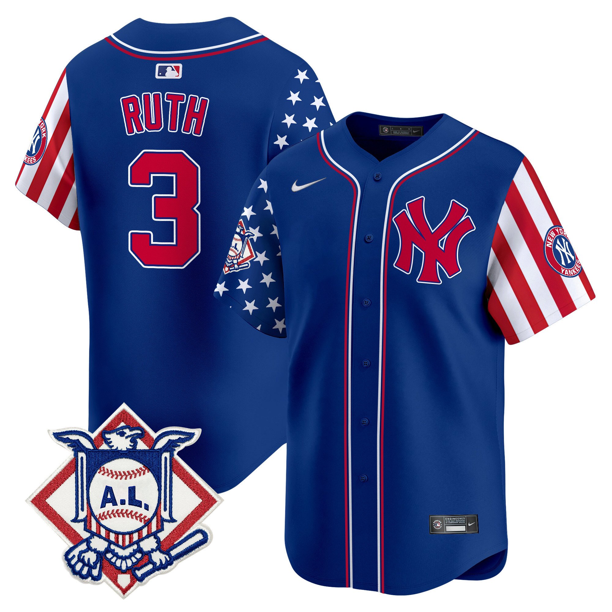 Men's New York Yankees 2024 Fourth of July Vapor Premier Limited Jersey - All Stitched