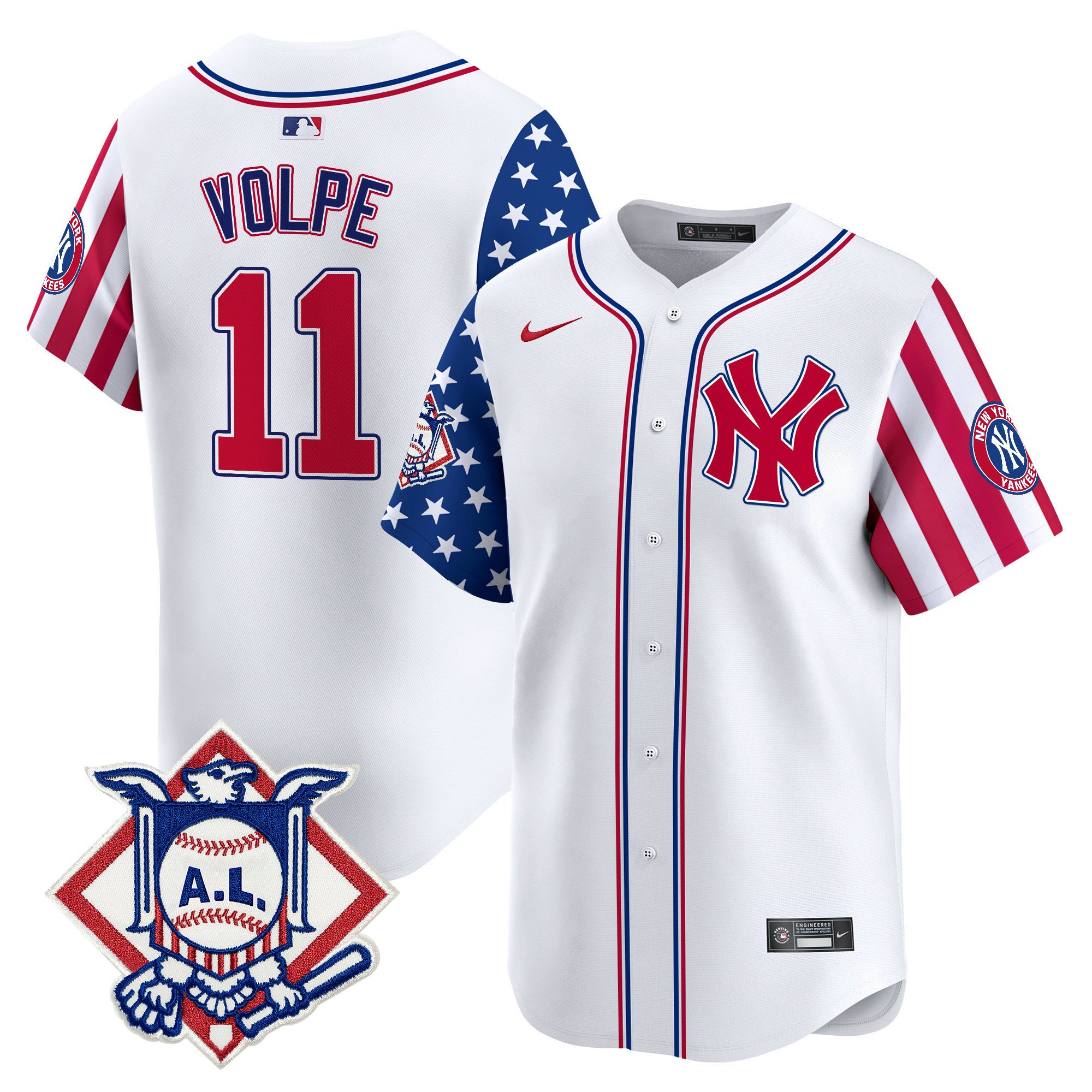 Men's New York Yankees 2024 Fourth of July Vapor Premier Limited Jersey - All Stitched