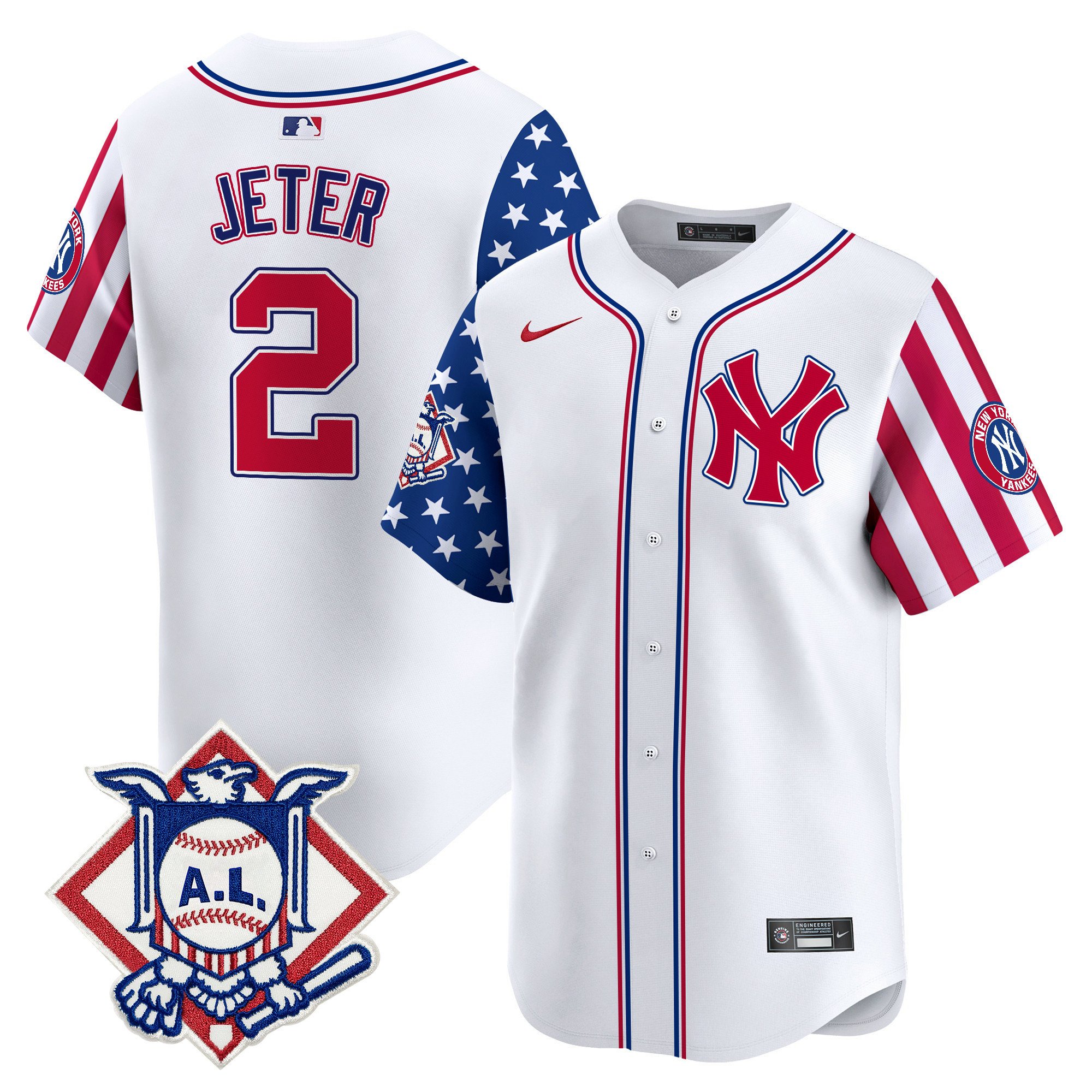 Men's New York Yankees 2024 Fourth of July Vapor Premier Limited Jersey - All Stitched
