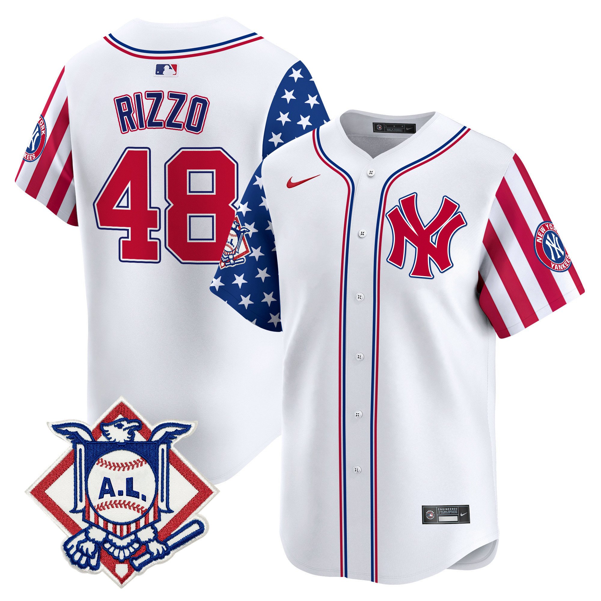 Men's New York Yankees 2024 Fourth of July Vapor Premier Limited Jersey - All Stitched