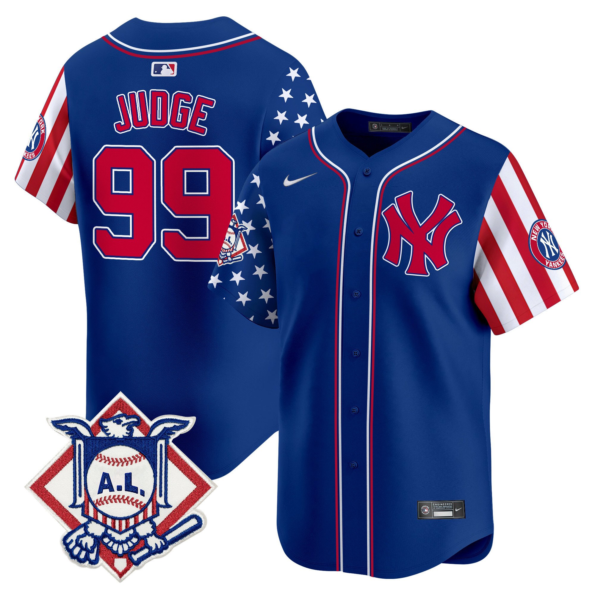 Men's New York Yankees 2024 Fourth of July Vapor Premier Limited Jersey - All Stitched