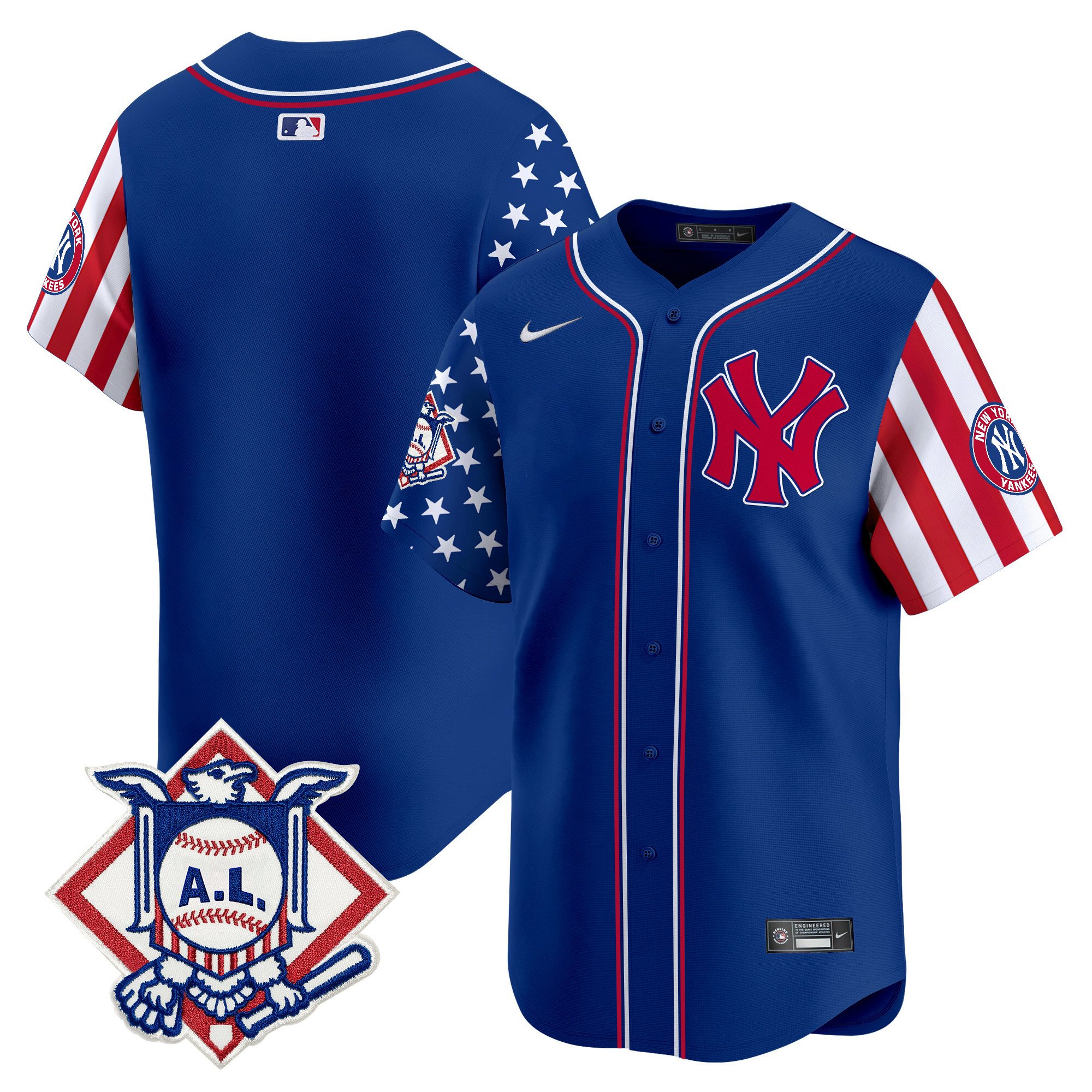 Men's New York Yankees 2024 Fourth of July Vapor Premier Limited Jersey - All Stitched