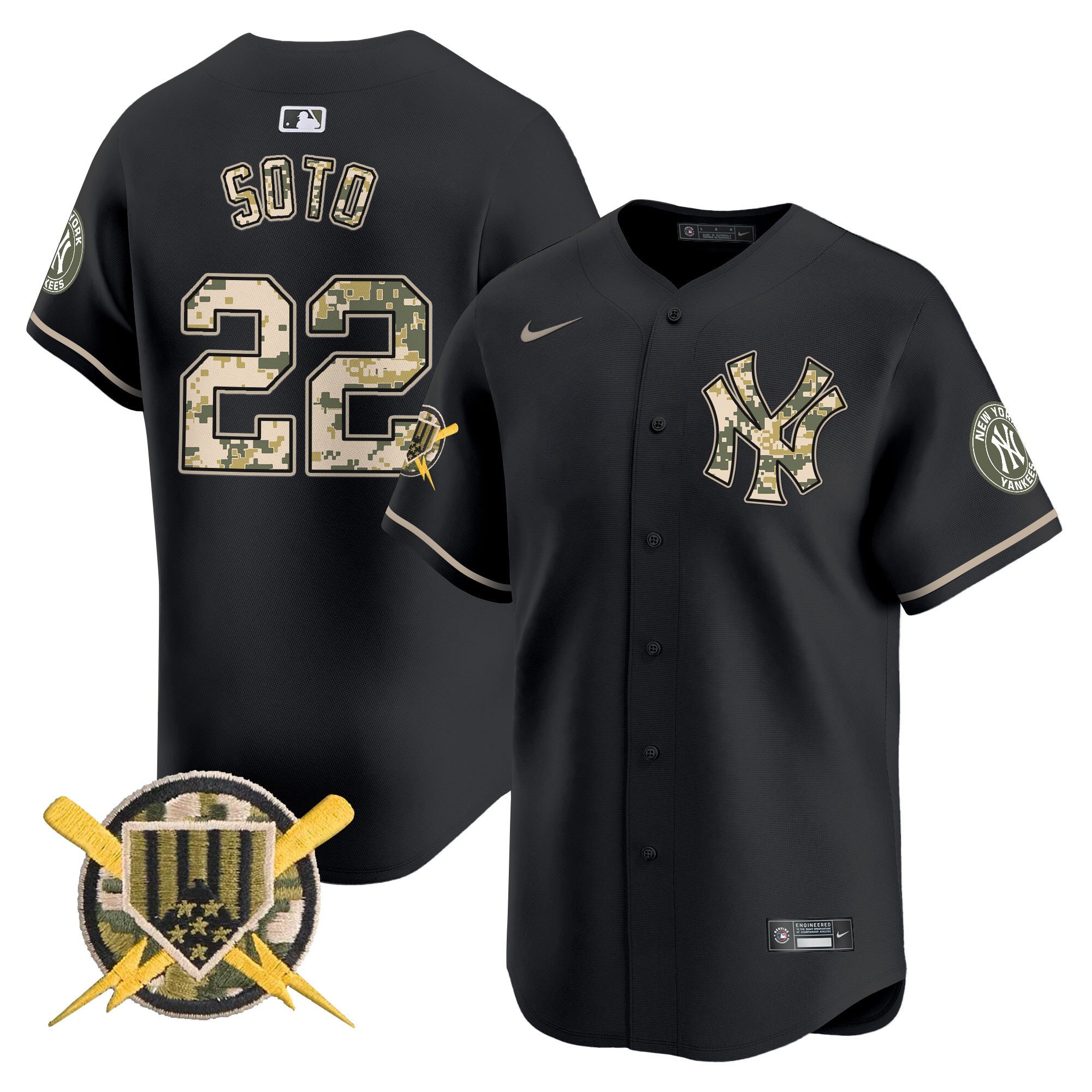 Men's New York Yankees Armed Forces Day Vapor Premier Limited Jersey - All Stitched