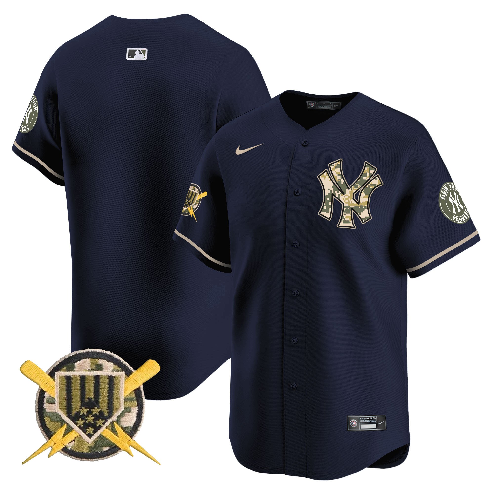 Men's New York Yankees Armed Forces Day Vapor Premier Limited Jersey - All Stitched