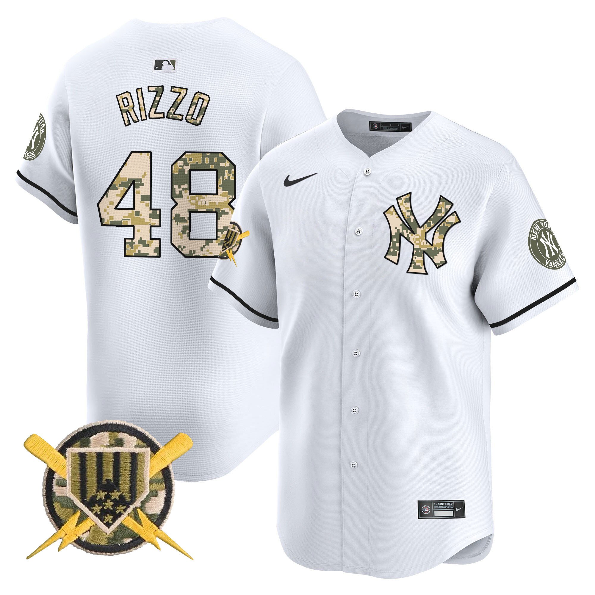 Men's New York Yankees Armed Forces Day Vapor Premier Limited Jersey - All Stitched