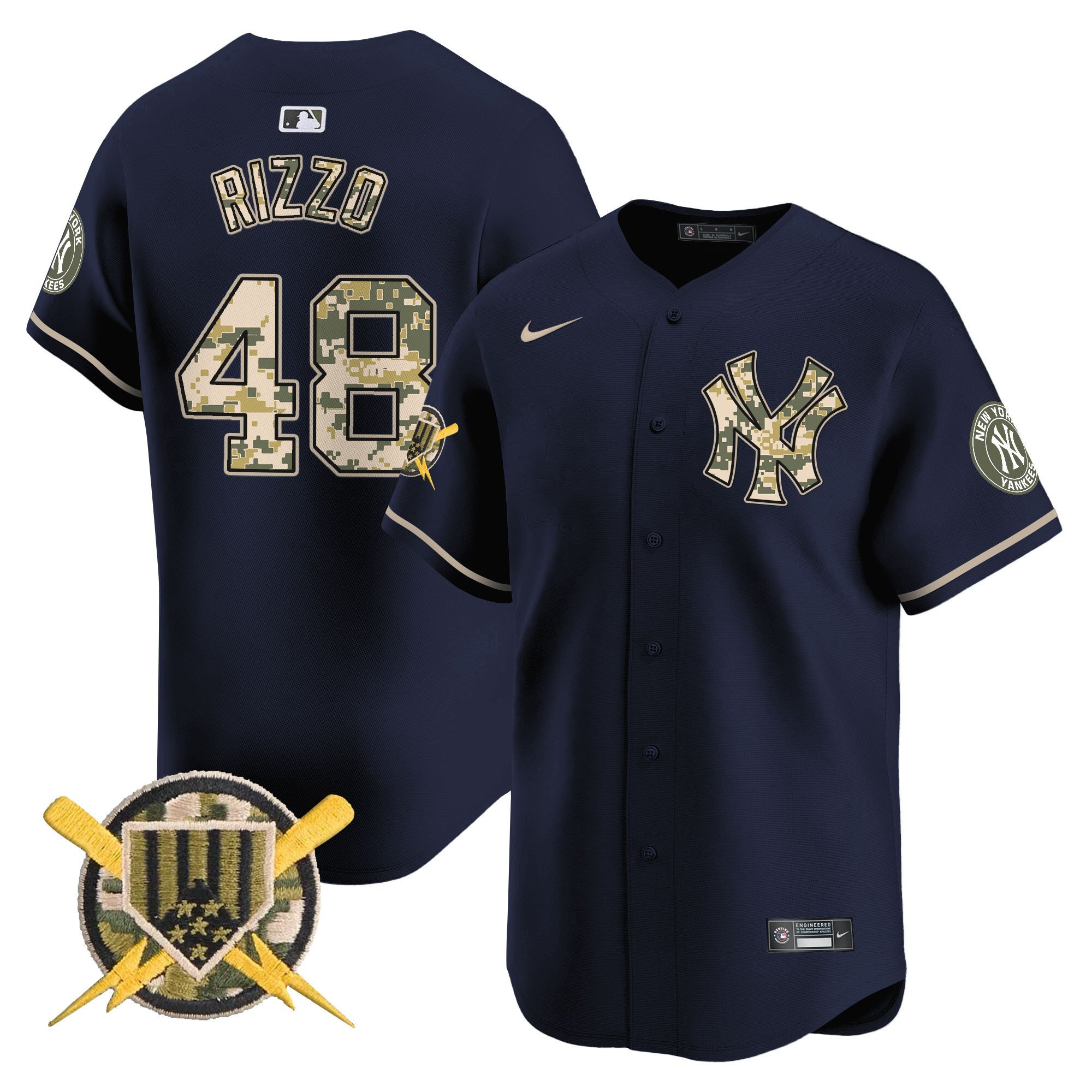 Men's New York Yankees Armed Forces Day Vapor Premier Limited Jersey - All Stitched