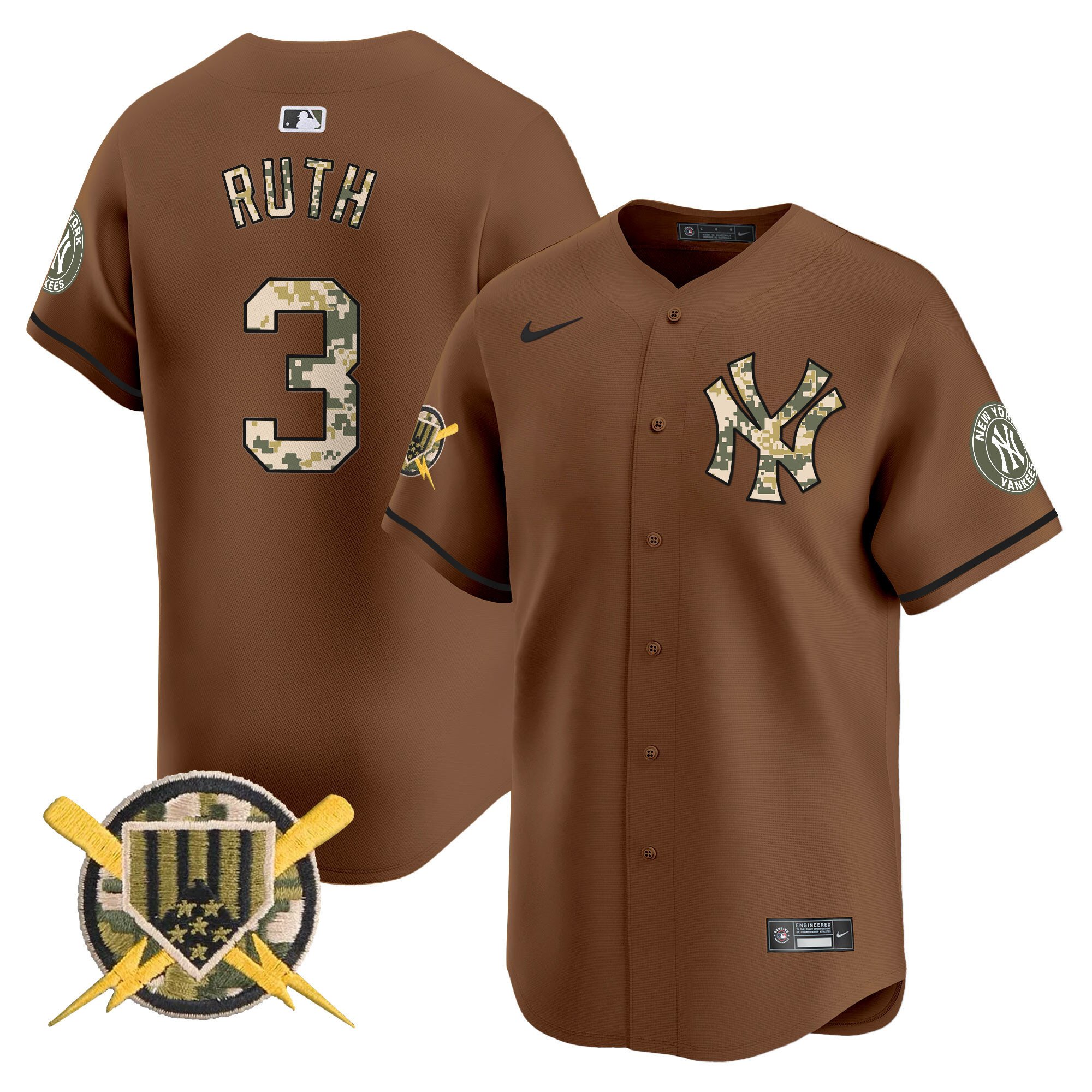 Men's New York Yankees Armed Forces Day Vapor Premier Limited Jersey - All Stitched