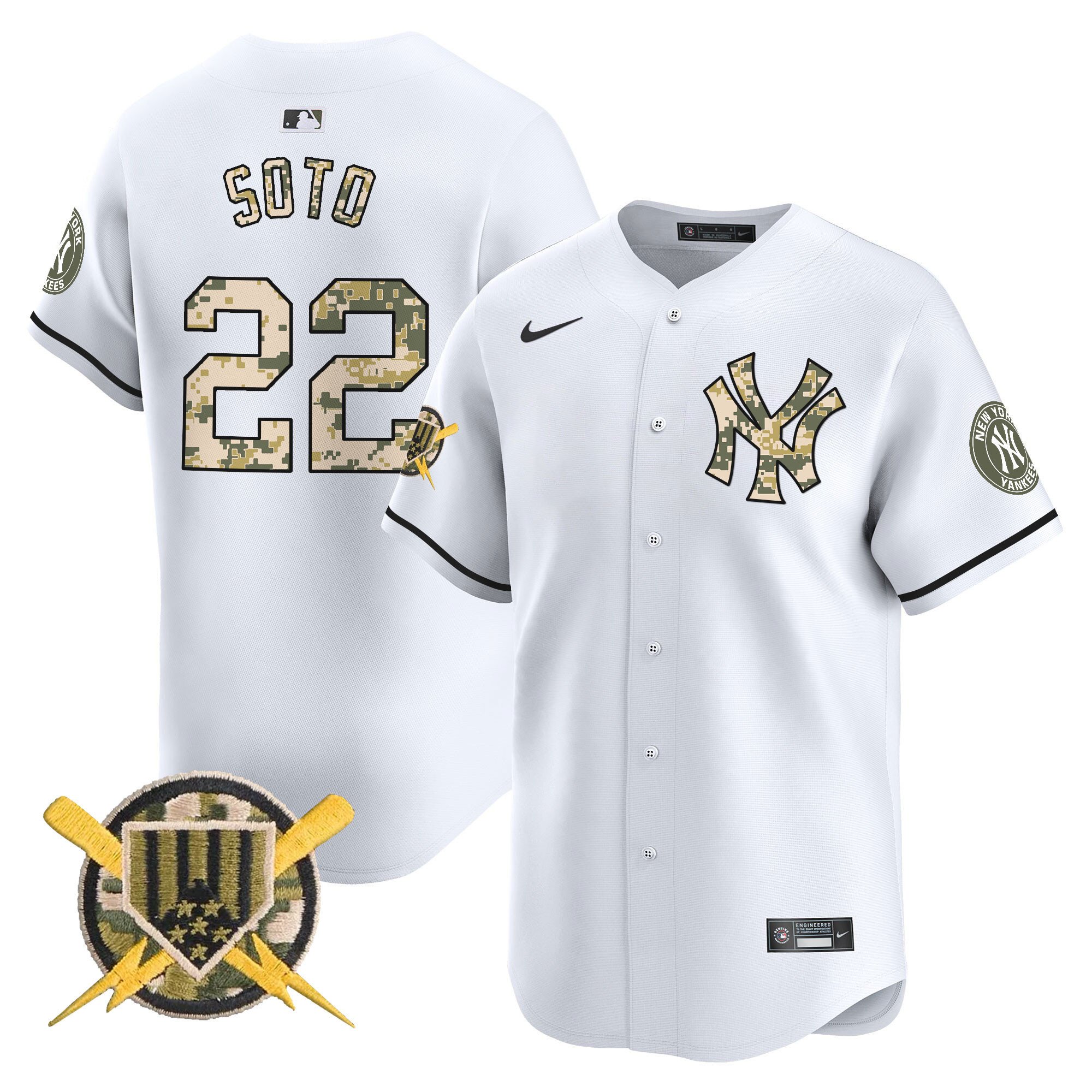 Men's New York Yankees Armed Forces Day Vapor Premier Limited Jersey - All Stitched