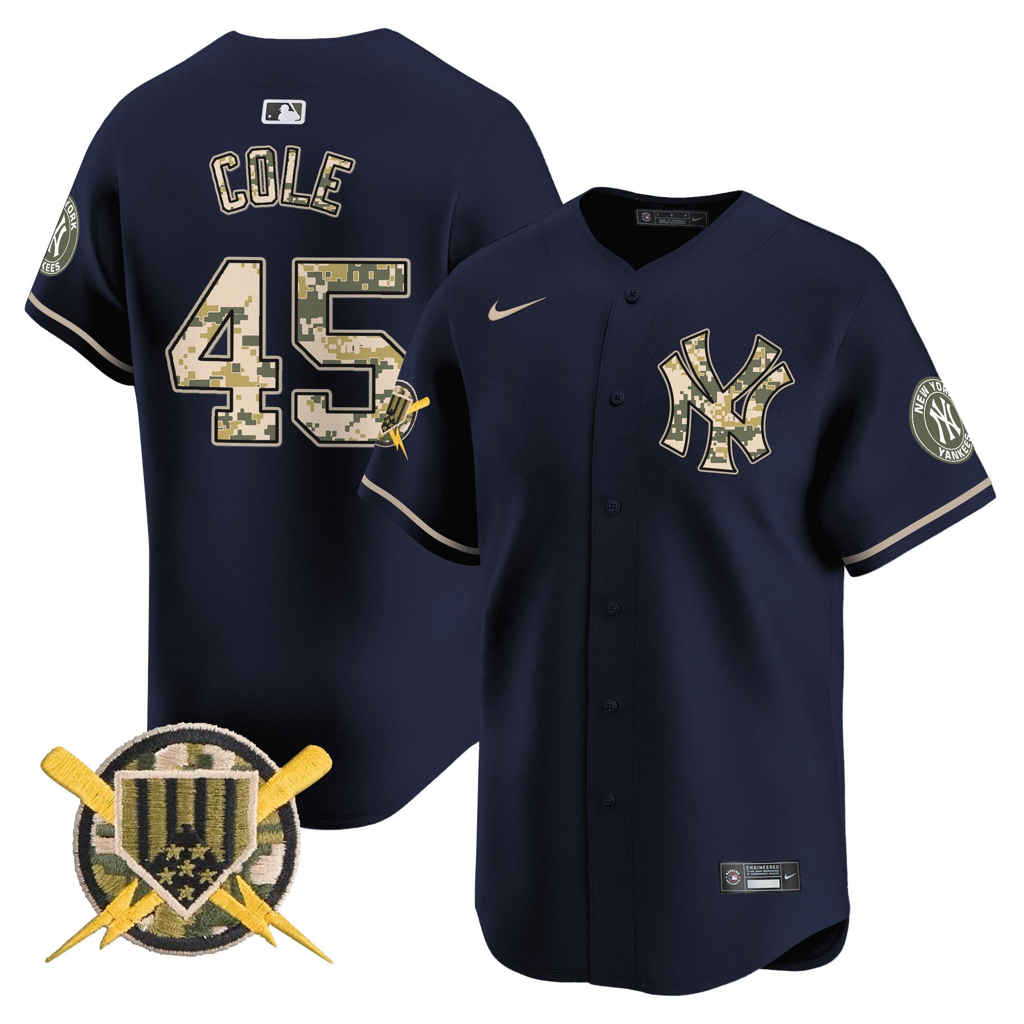 Men's New York Yankees Armed Forces Day Vapor Premier Limited Jersey - All Stitched