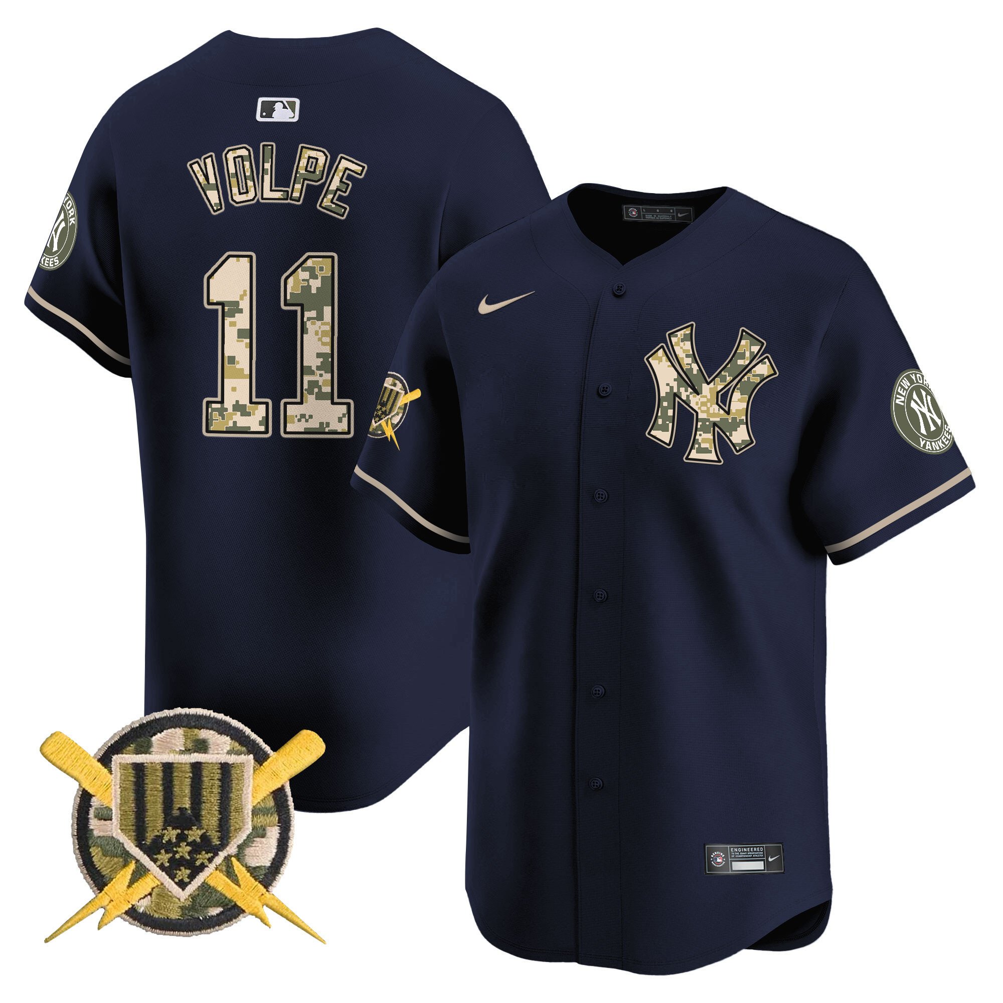Men's New York Yankees Armed Forces Day Vapor Premier Limited Jersey - All Stitched