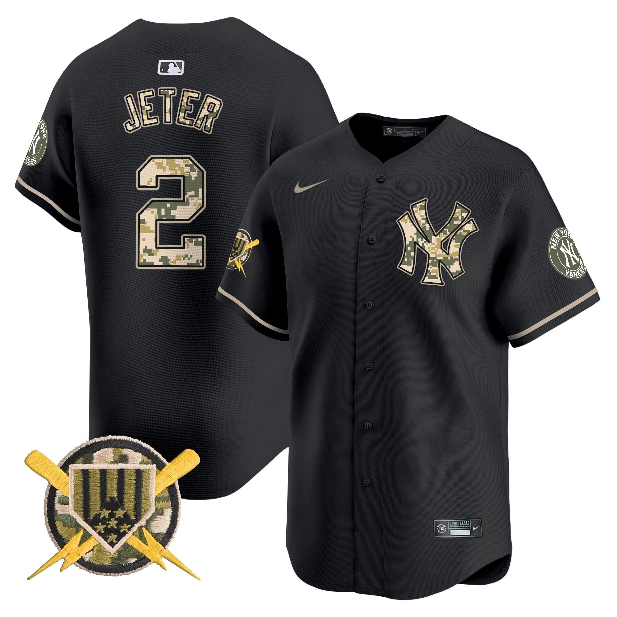 Men's New York Yankees Armed Forces Day Vapor Premier Limited Jersey - All Stitched