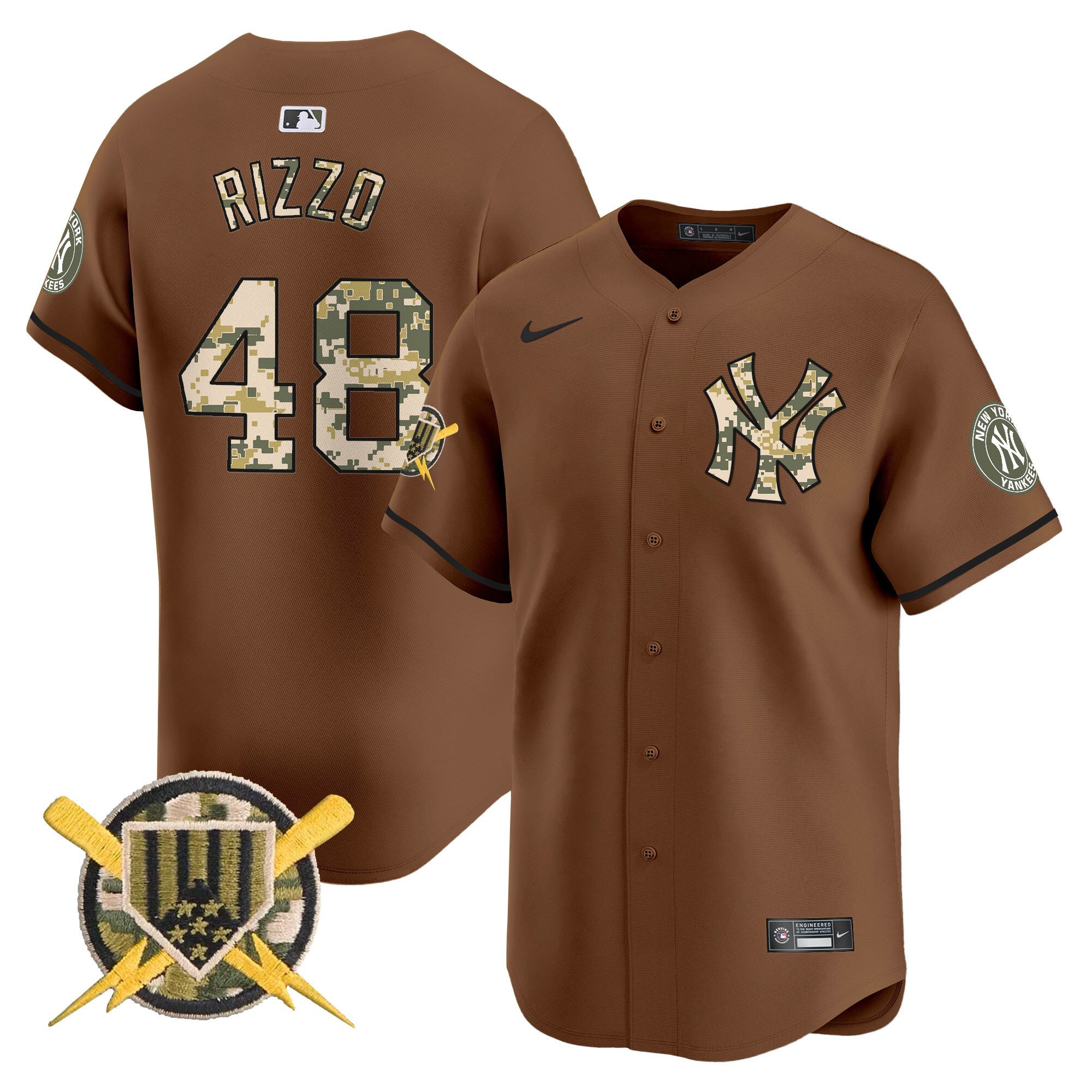 Men's New York Yankees Armed Forces Day Vapor Premier Limited Jersey - All Stitched