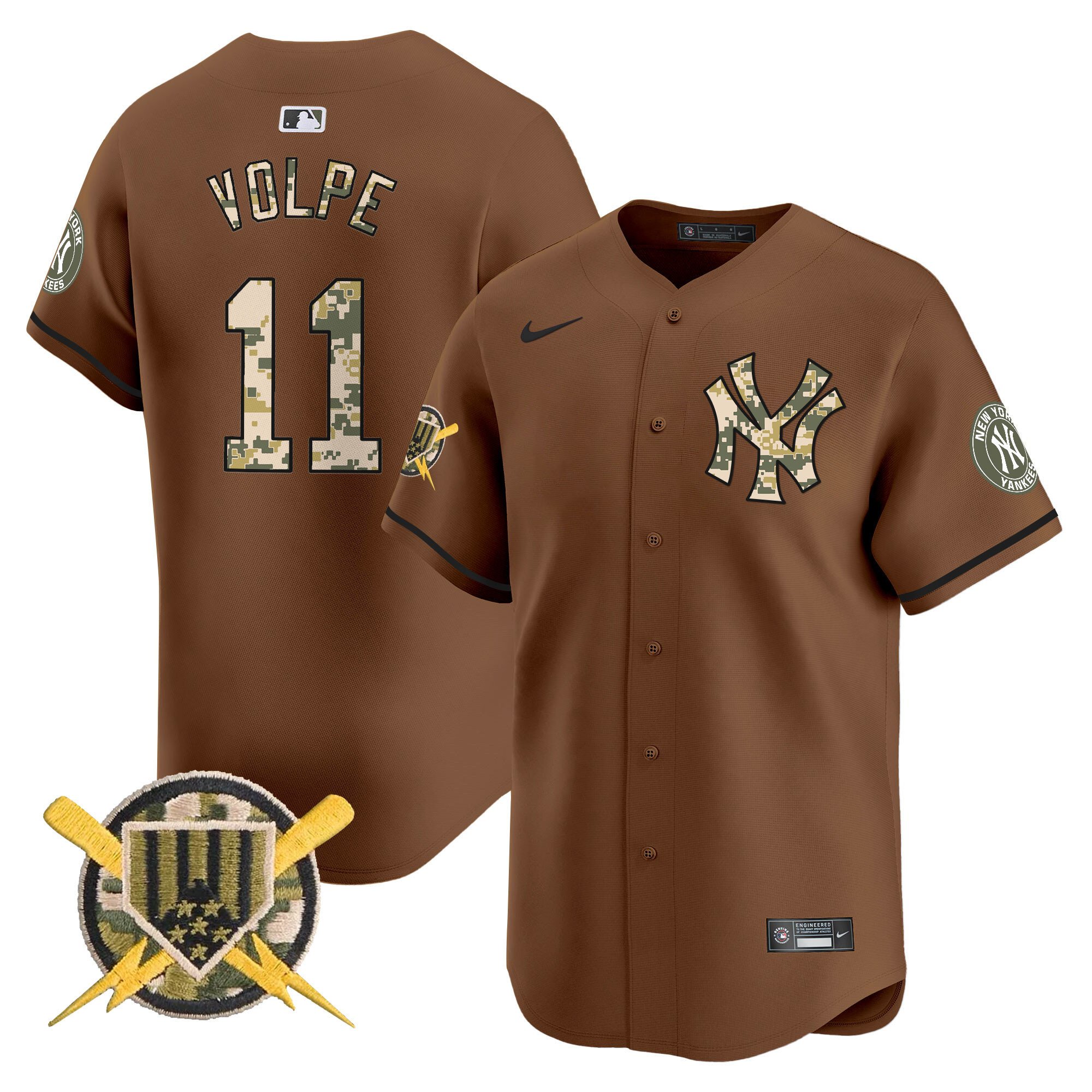 Men's New York Yankees Armed Forces Day Vapor Premier Limited Jersey - All Stitched