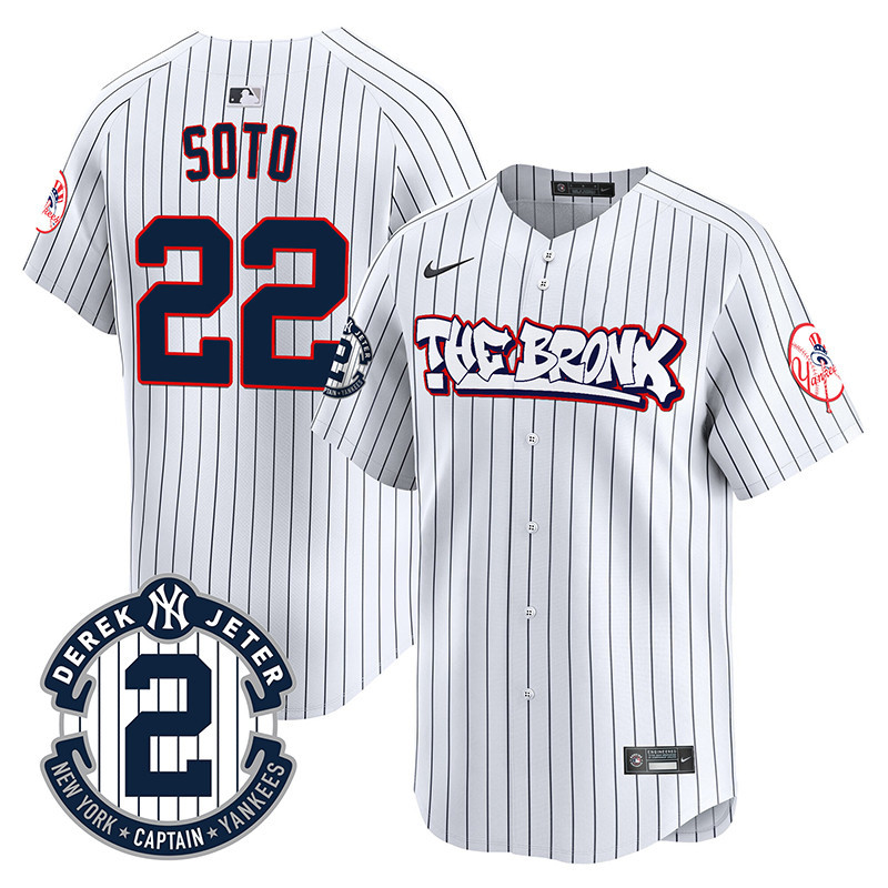 Men's New York Yankees The Bronx Graffiti Vapor Premier Limited Jersey V2 - All Stitched