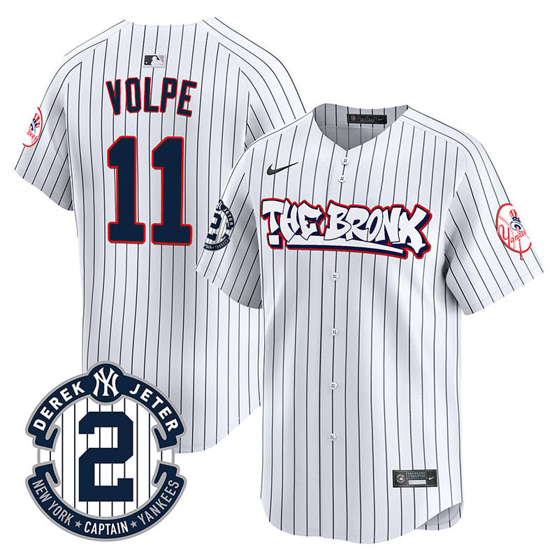 Men's New York Yankees The Bronx Graffiti Vapor Premier Limited Jersey V2 - All Stitched
