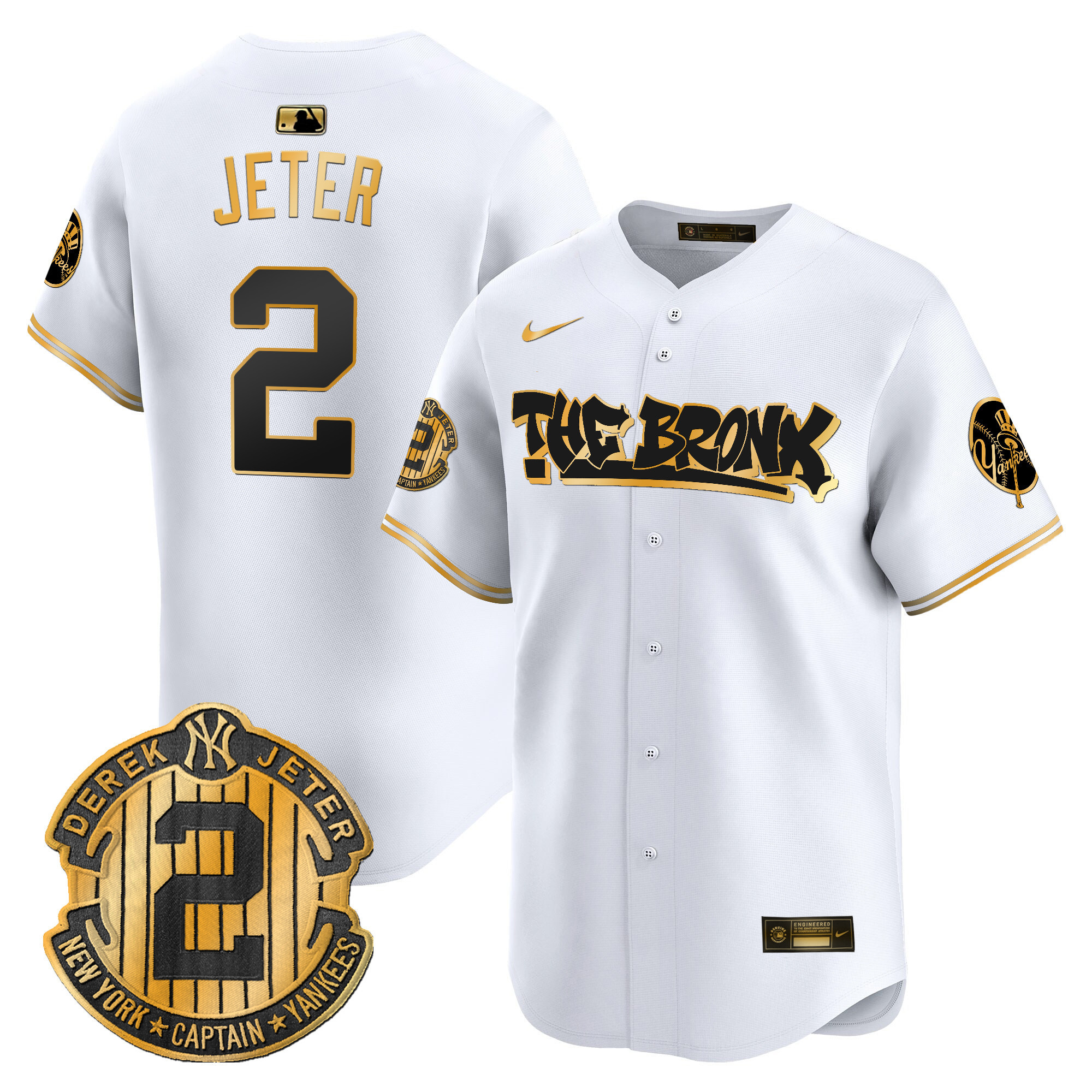 Men's New York Yankees The Bronx Graffiti Vapor Premier Limited Jersey V5 - All Stitched