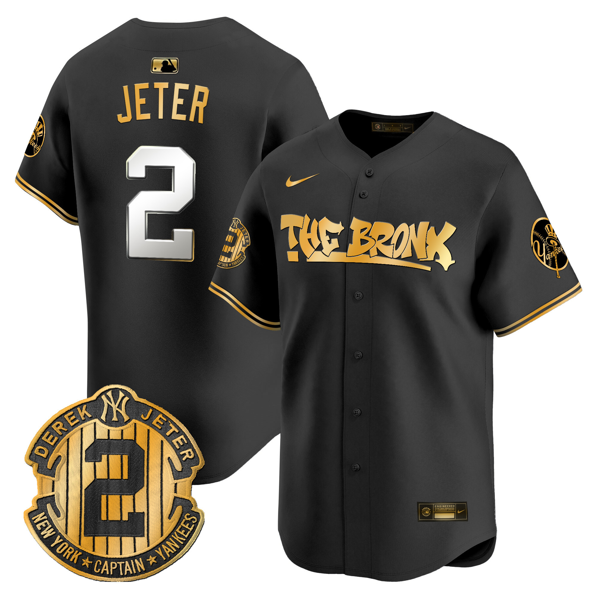 Men's New York Yankees The Bronx Graffiti Vapor Premier Limited Jersey V5 - All Stitched