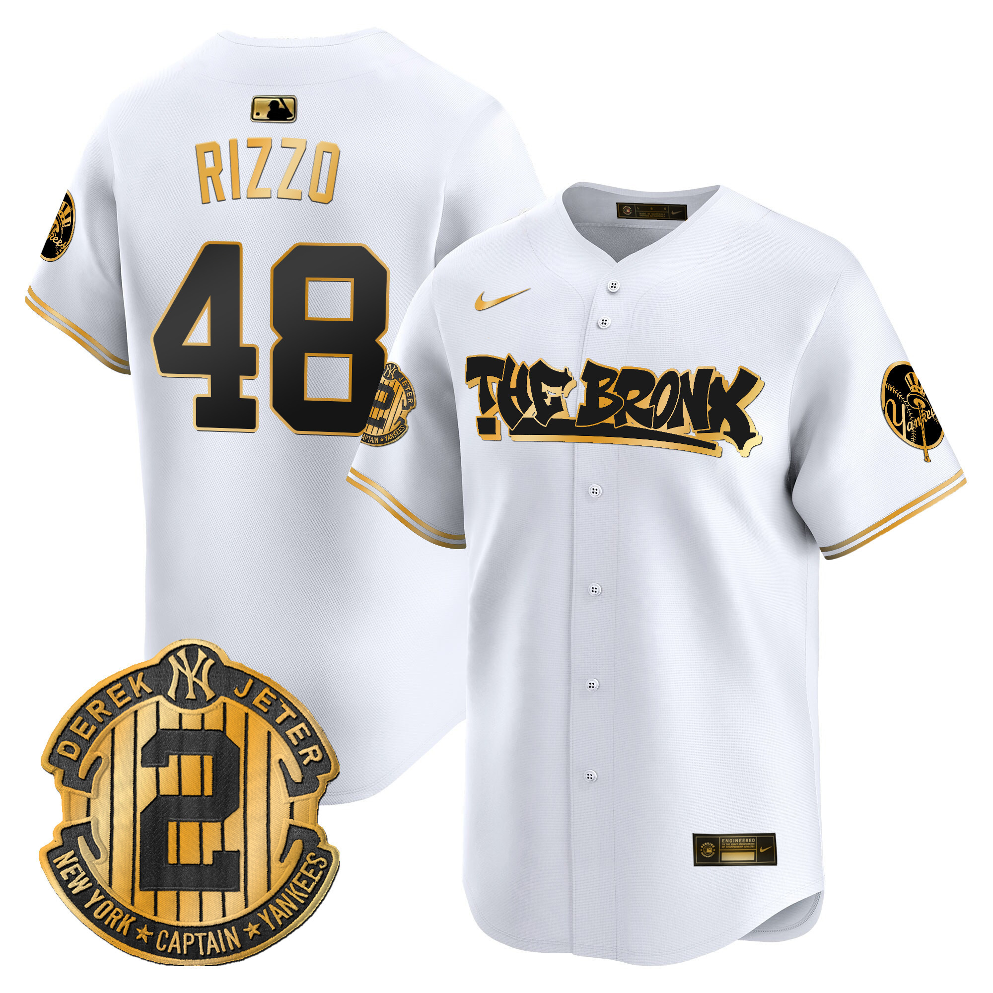 Men's New York Yankees The Bronx Graffiti Vapor Premier Limited Jersey V5 - All Stitched