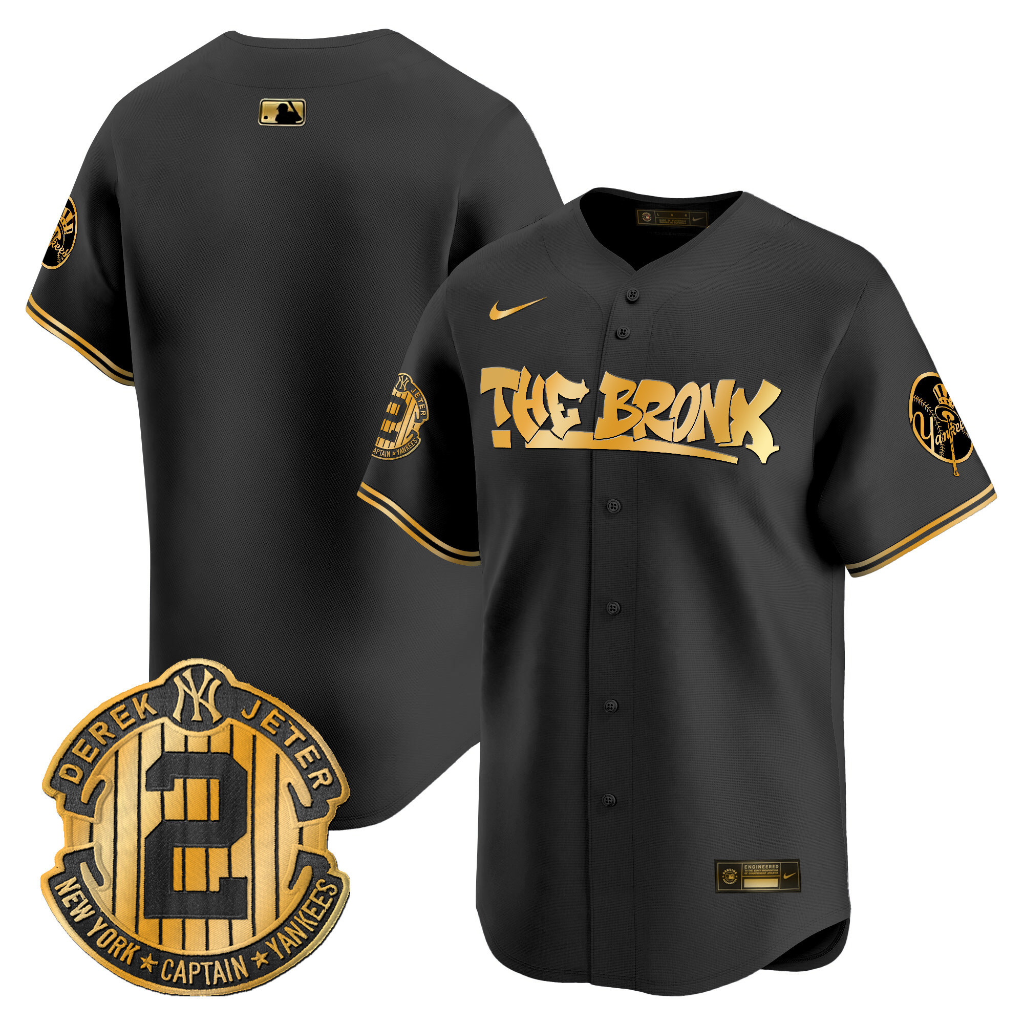 Men's New York Yankees The Bronx Graffiti Vapor Premier Limited Jersey V5 - All Stitched