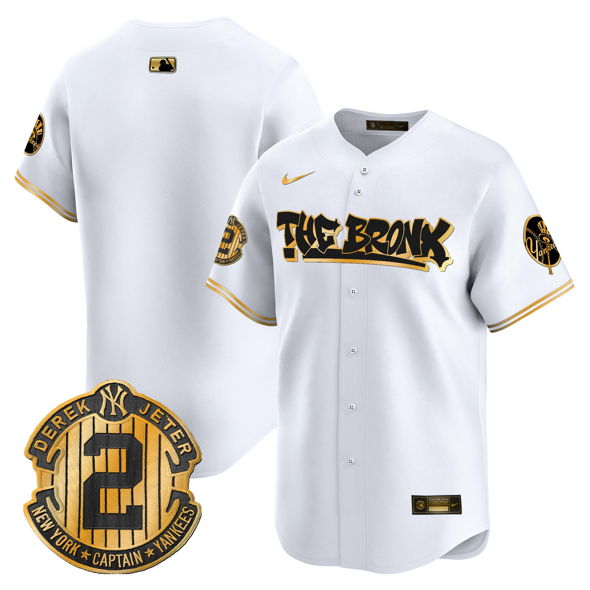 Men's New York Yankees The Bronx Graffiti Vapor Premier Limited Jersey V5 - All Stitched
