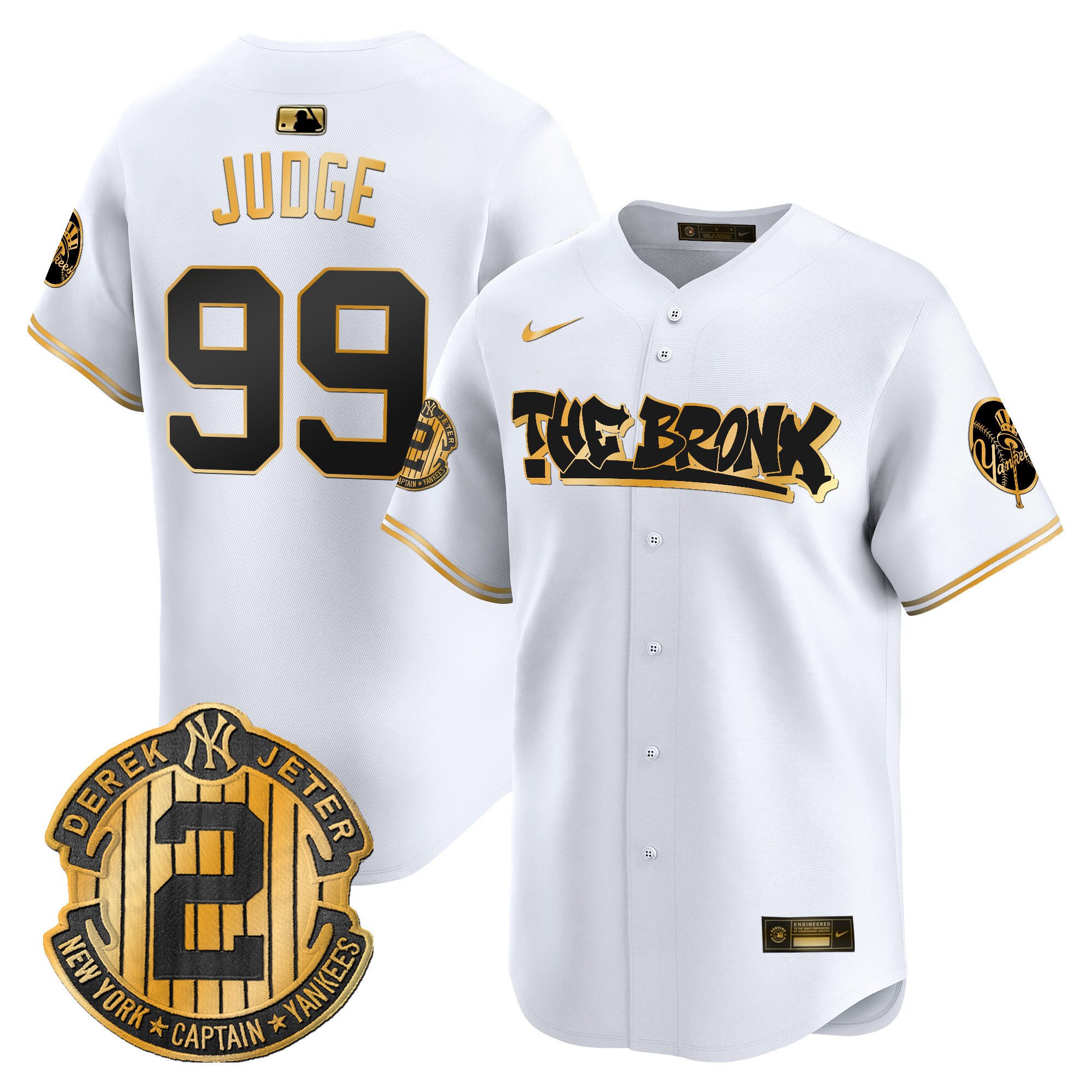 Men's New York Yankees The Bronx Graffiti Vapor Premier Limited Jersey V5 - All Stitched