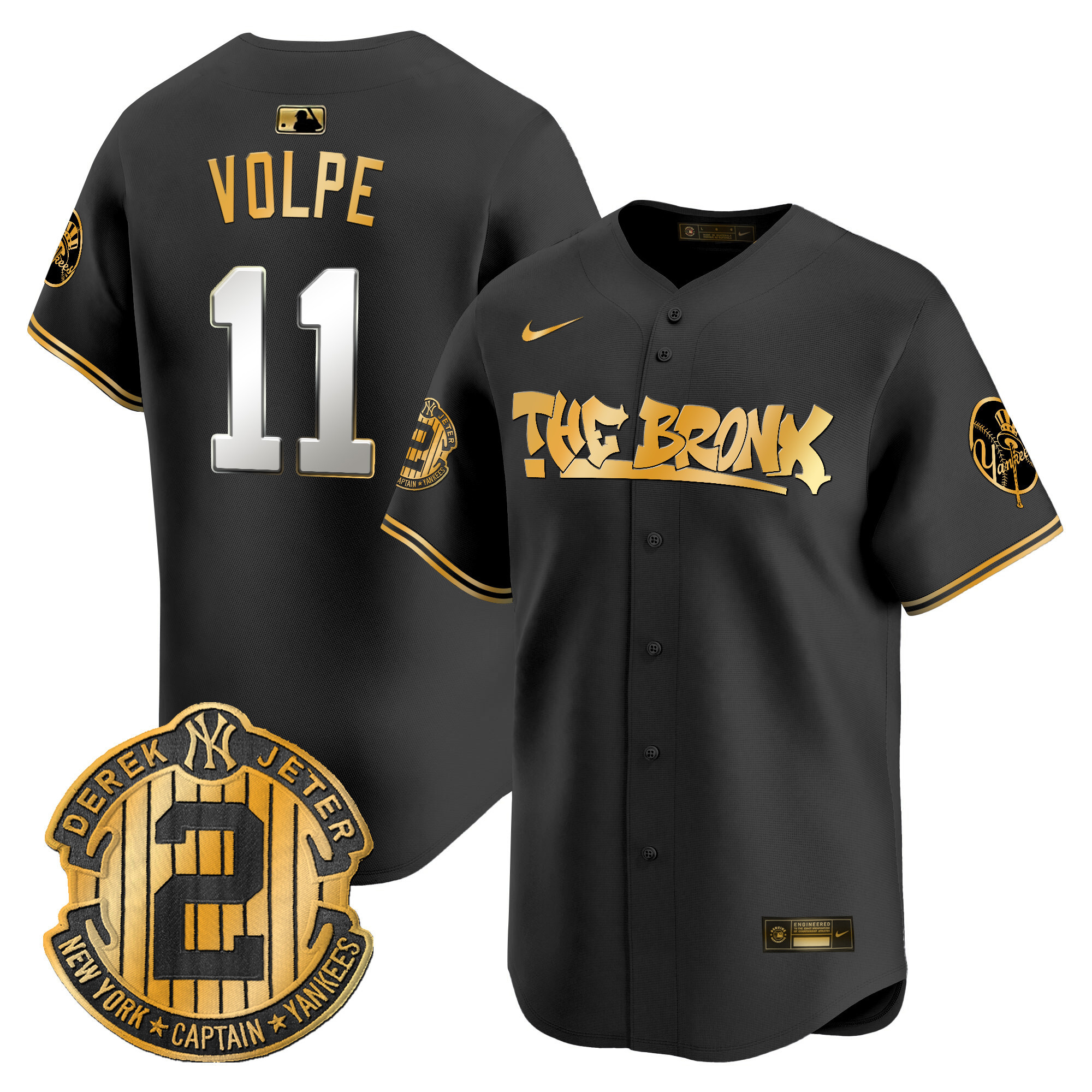 Men's New York Yankees The Bronx Graffiti Vapor Premier Limited Jersey V5 - All Stitched