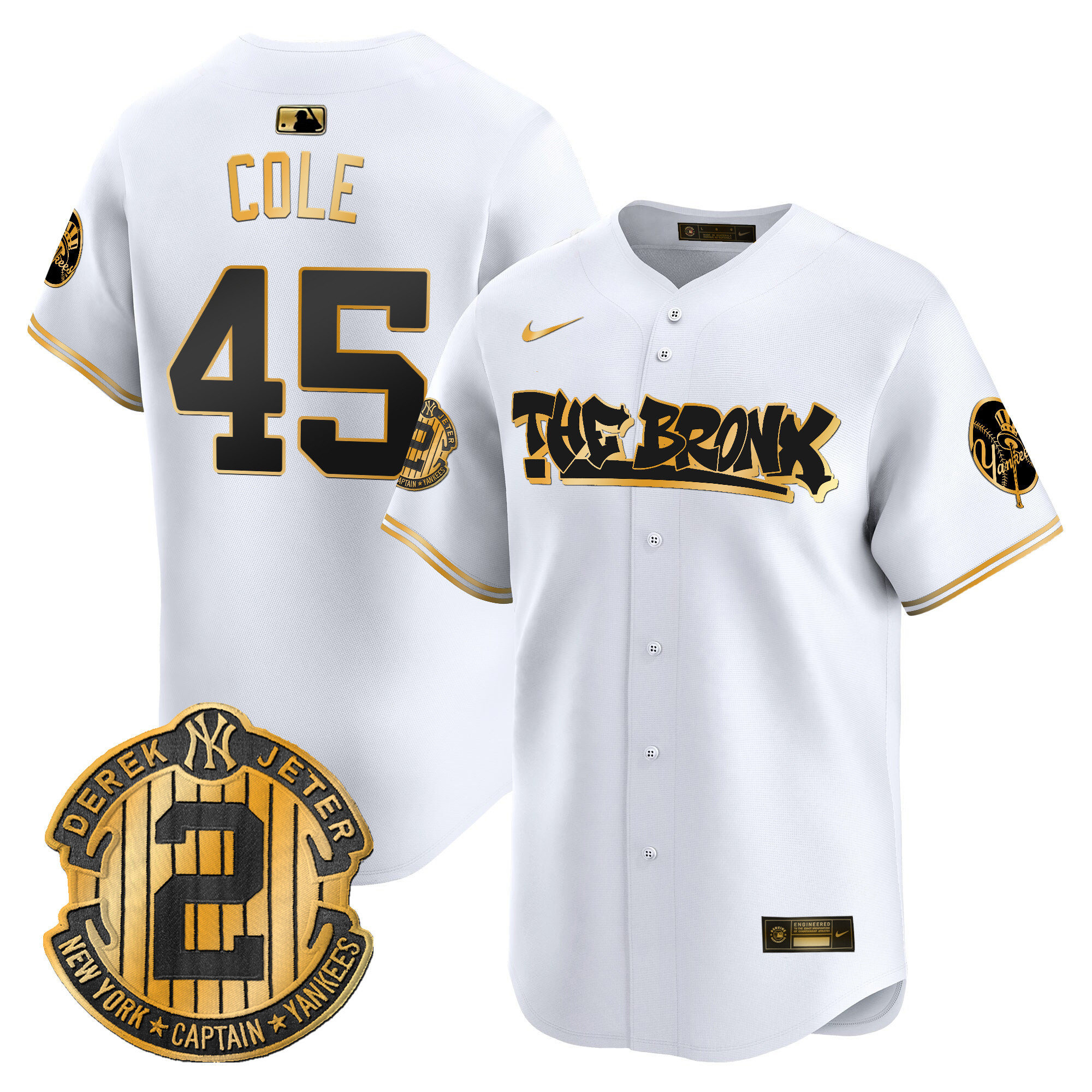 Men's New York Yankees The Bronx Graffiti Vapor Premier Limited Jersey V5 - All Stitched