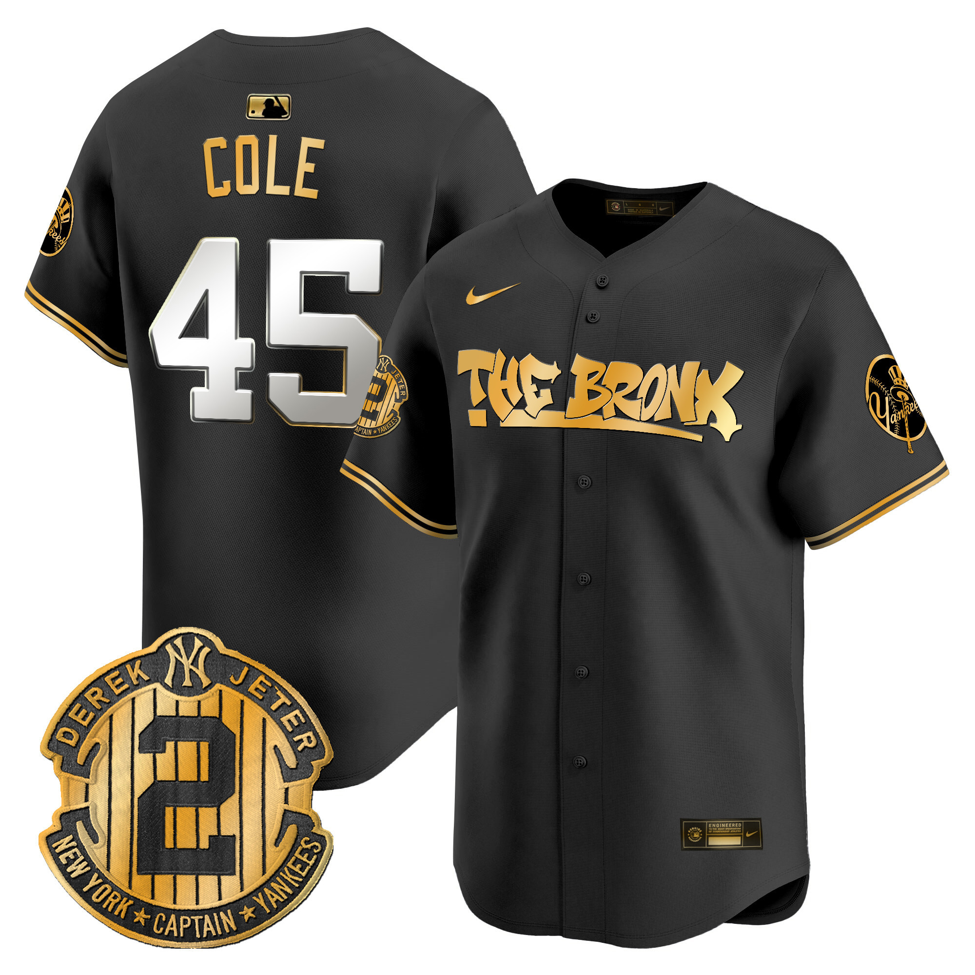 Men's New York Yankees The Bronx Graffiti Vapor Premier Limited Jersey V5 - All Stitched