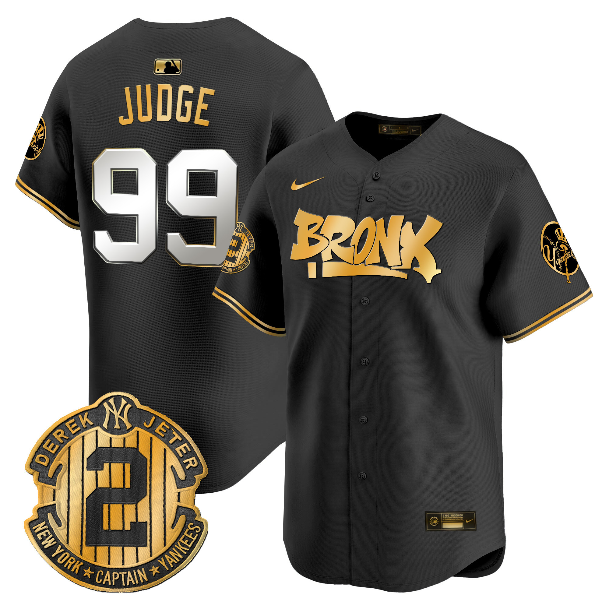 Men's New York Yankees The Bronx Graffiti Vapor Premier Limited Jersey V6 - All Stitched