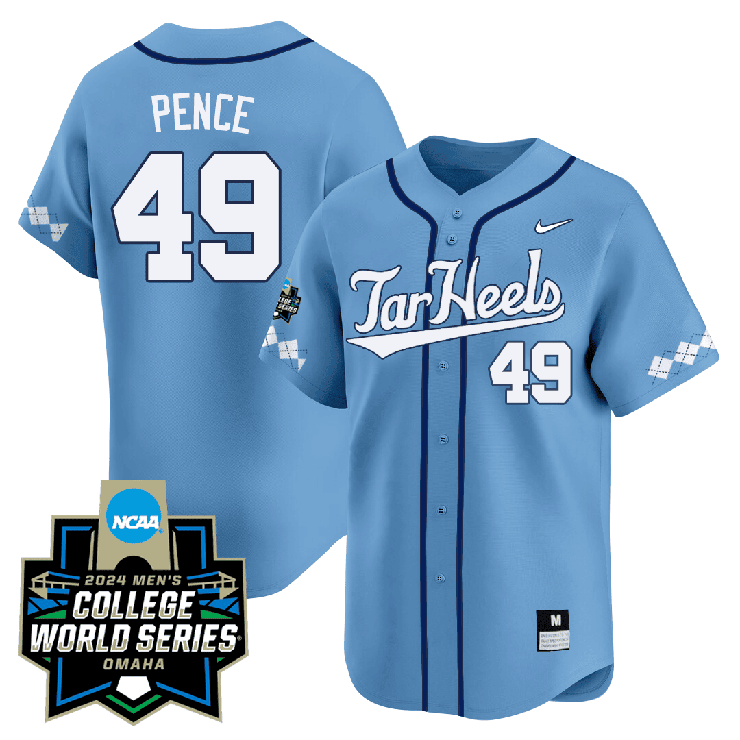 Men's North Carolina Tar Heels 2024 College World Series Patch Vapor Premier Limited Jersey - All Stitched
