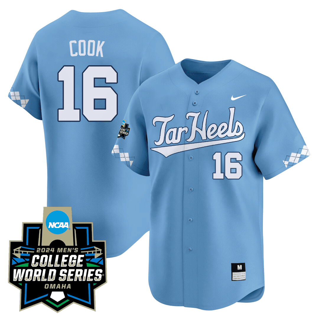 Men's North Carolina Tar Heels 2024 College World Series Patch Vapor Premier Limited Jersey - All Stitched