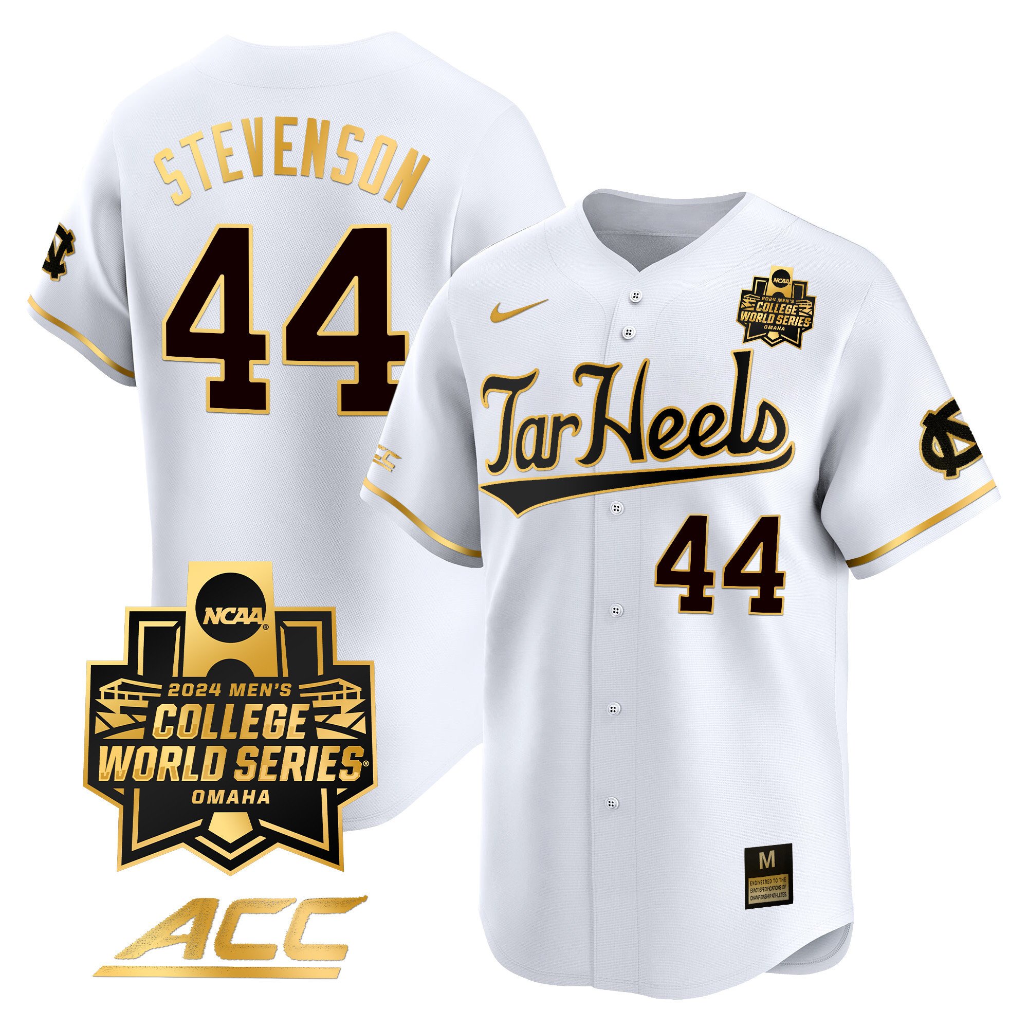 Men's North Carolina Tar Heels 2024 College World Series Vapor Premier Limited Jersey - All Stitched