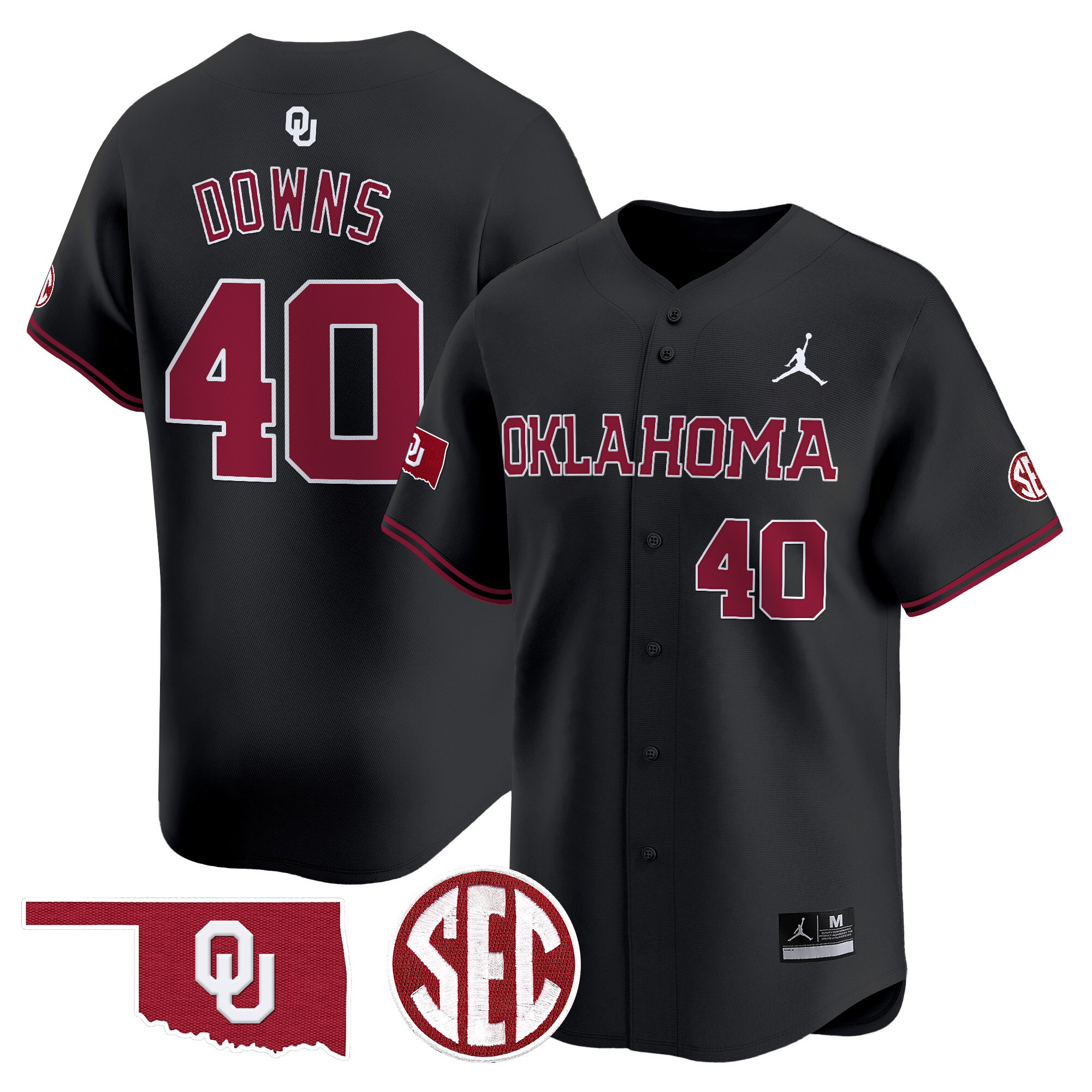 Men's Oklahoma Sooners 2024 Vapor Premier Limited Jersey - SEC Patch - All Stitched