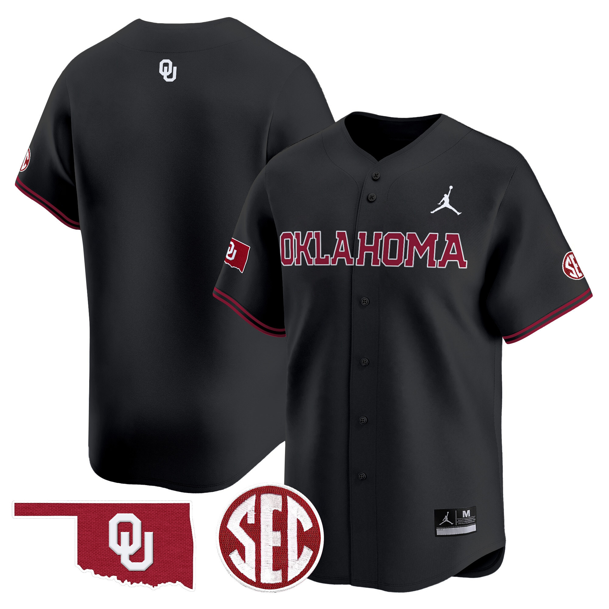 Men's Oklahoma Sooners 2024 Vapor Premier Limited Jersey - SEC Patch - All Stitched