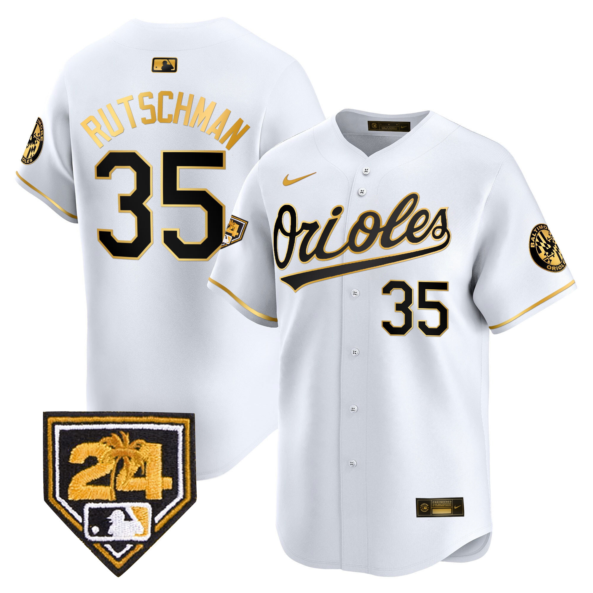 Men's Orioles 2024 Spring Training Patch Vapor Premier Limited Jersey - All Stitched