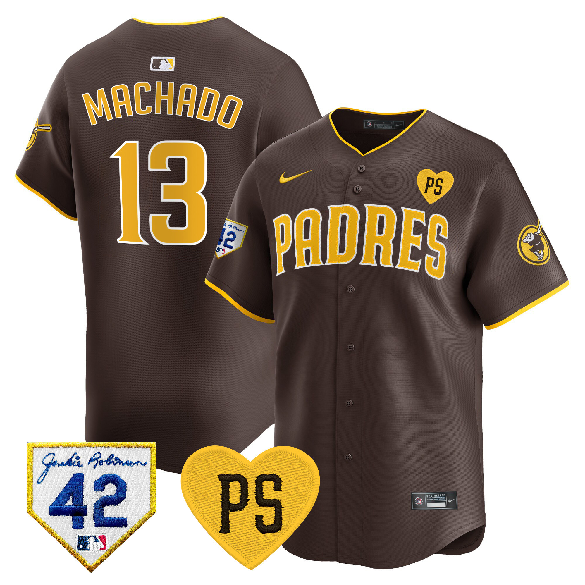 Men's Padres 2024 “For Peter” & Robinson Patch Vapor Premier Limited Jersey – All Stitched