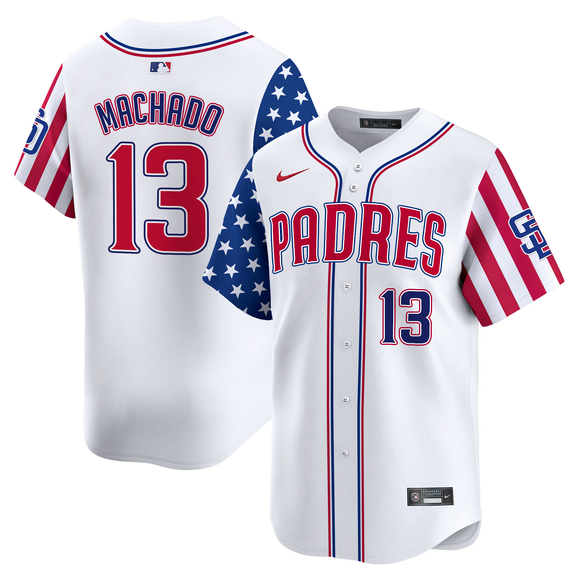 Men's Padres 2024 Independence Day Vapor Premier Limited Jersey - All Stitched